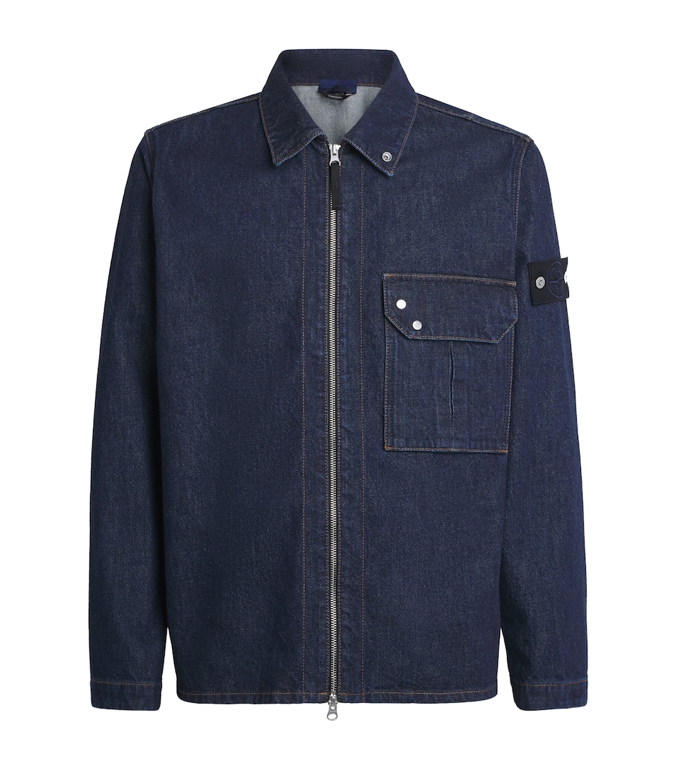 Denim Zip-Up Overshirt