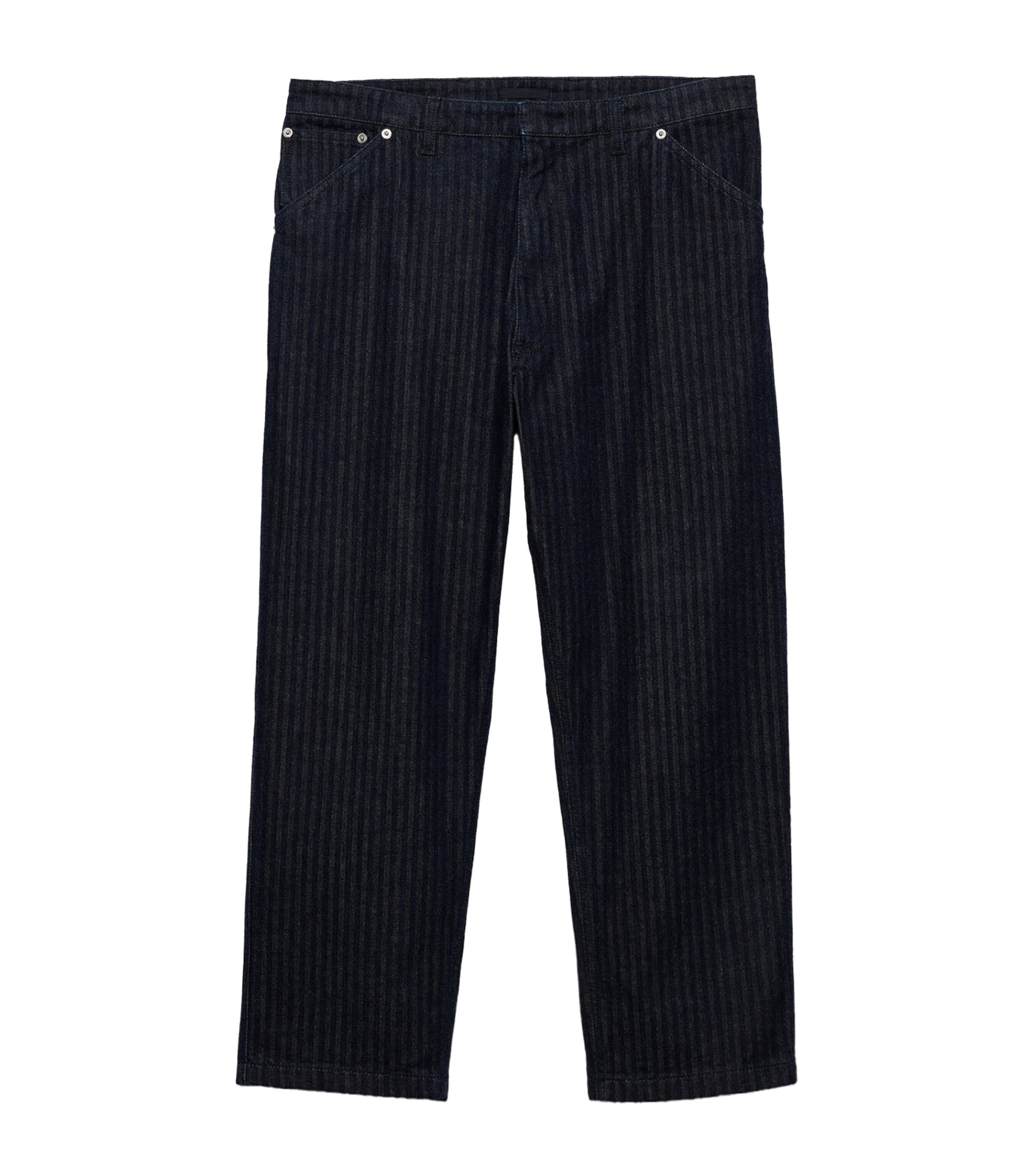 Chevron Wide-Leg Jeans