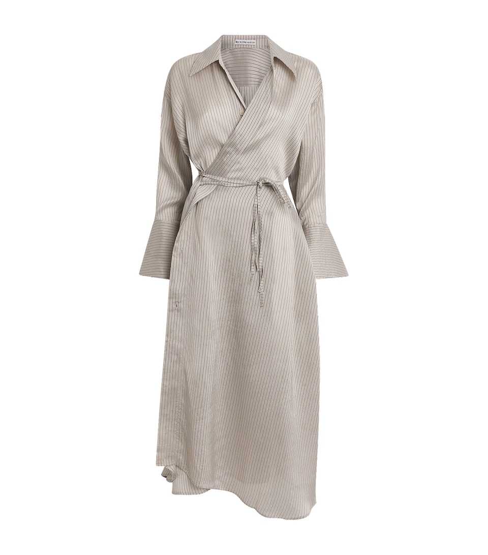 Stripe Drift Midi Shirt Dress