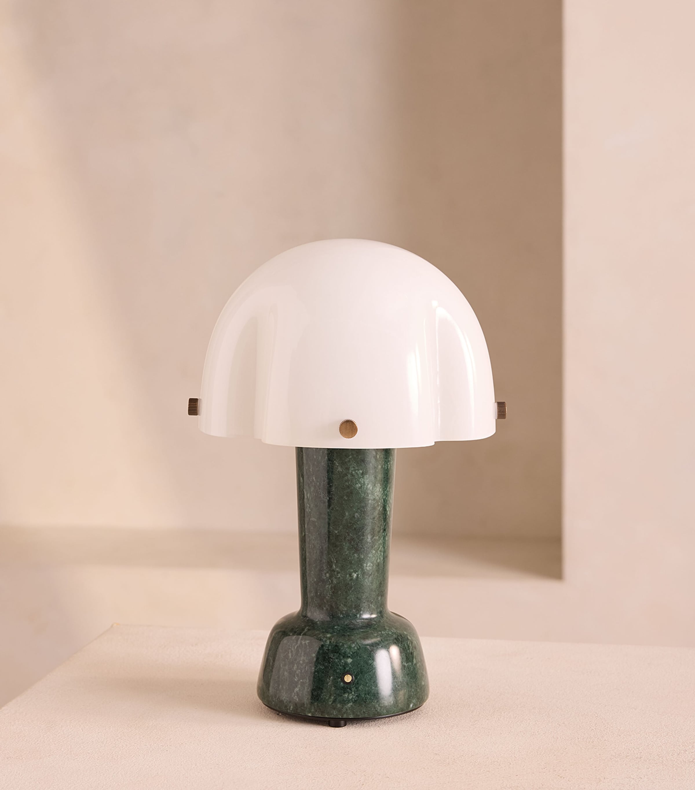 Soho Home Rio Marble Portable Lamp White