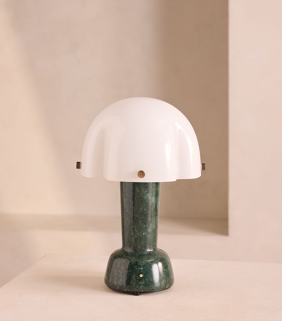 Soho Home Rio Marble Portable Lamp White