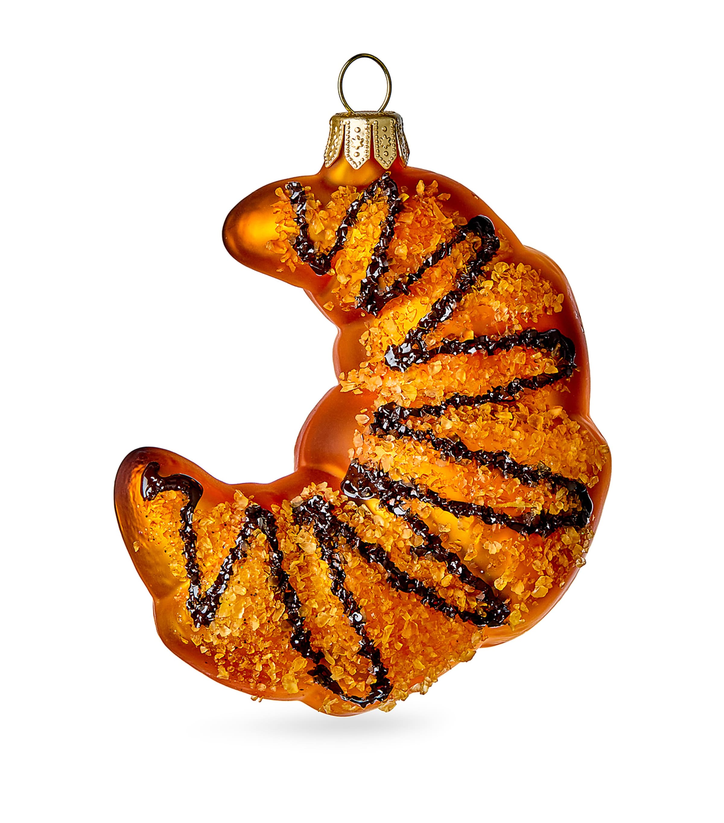 Glass Croissant Tree Ornament