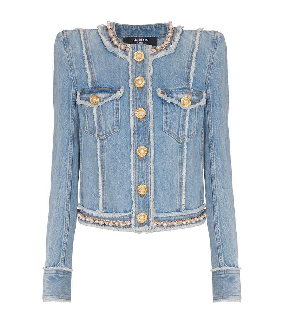 Denim Embellished Jacket