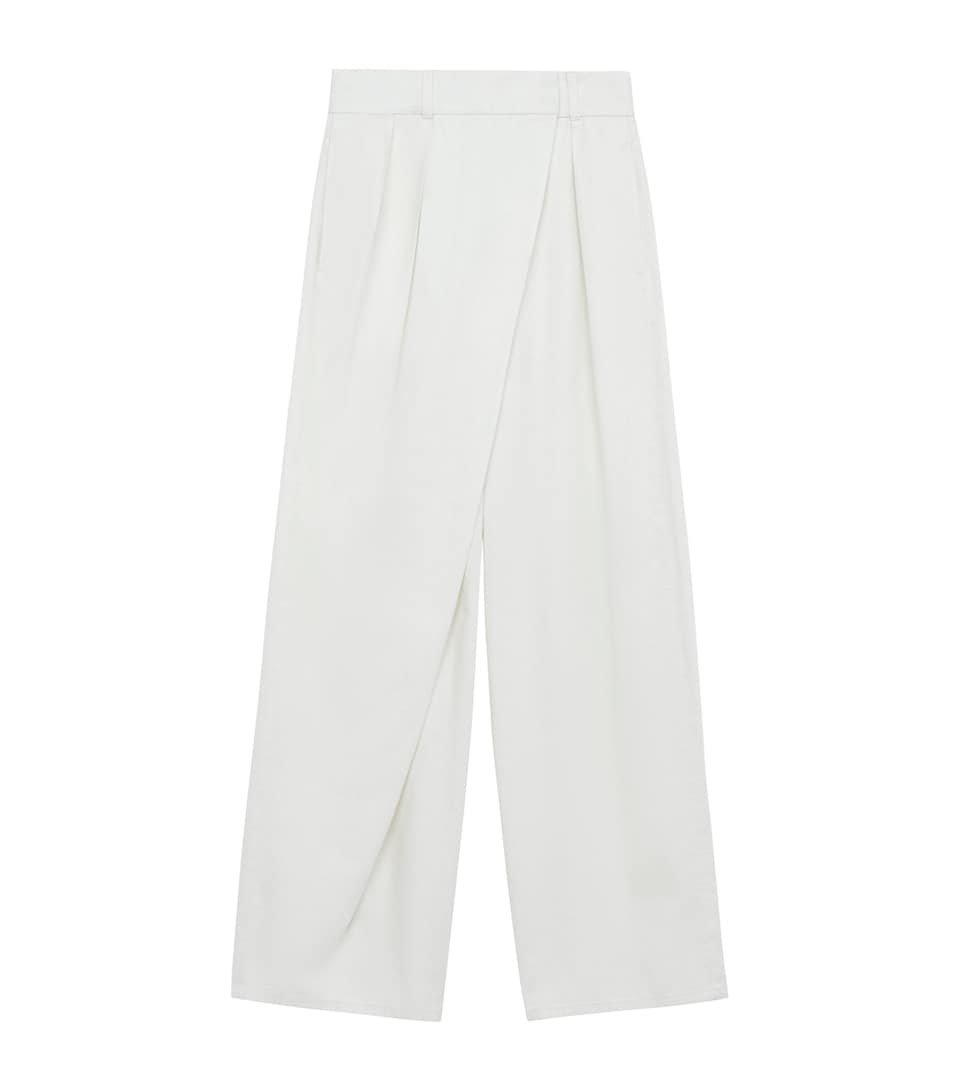 Wrap Wide-Leg Jeans