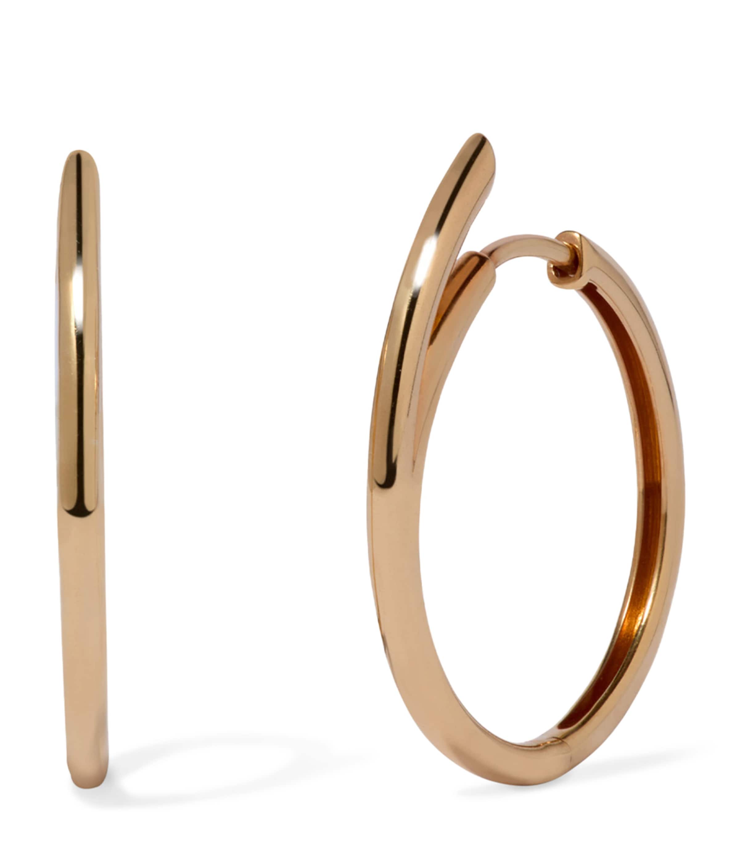 Annoushka Yellow Gold Six Medium Hoop Earrings