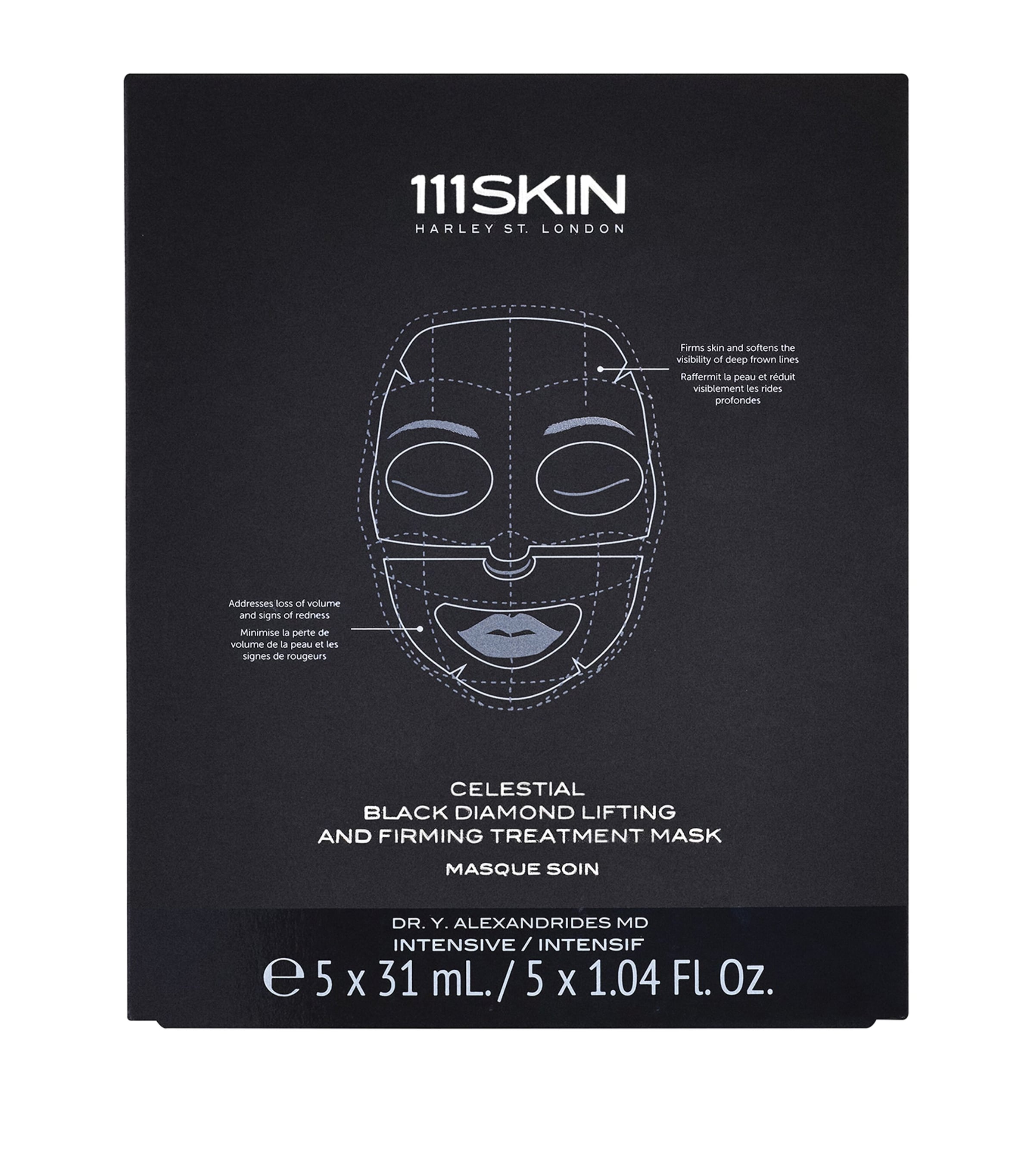 Celestial Black Diamond Lifting and Firming Treatment Mask Set (5 x 31ml)