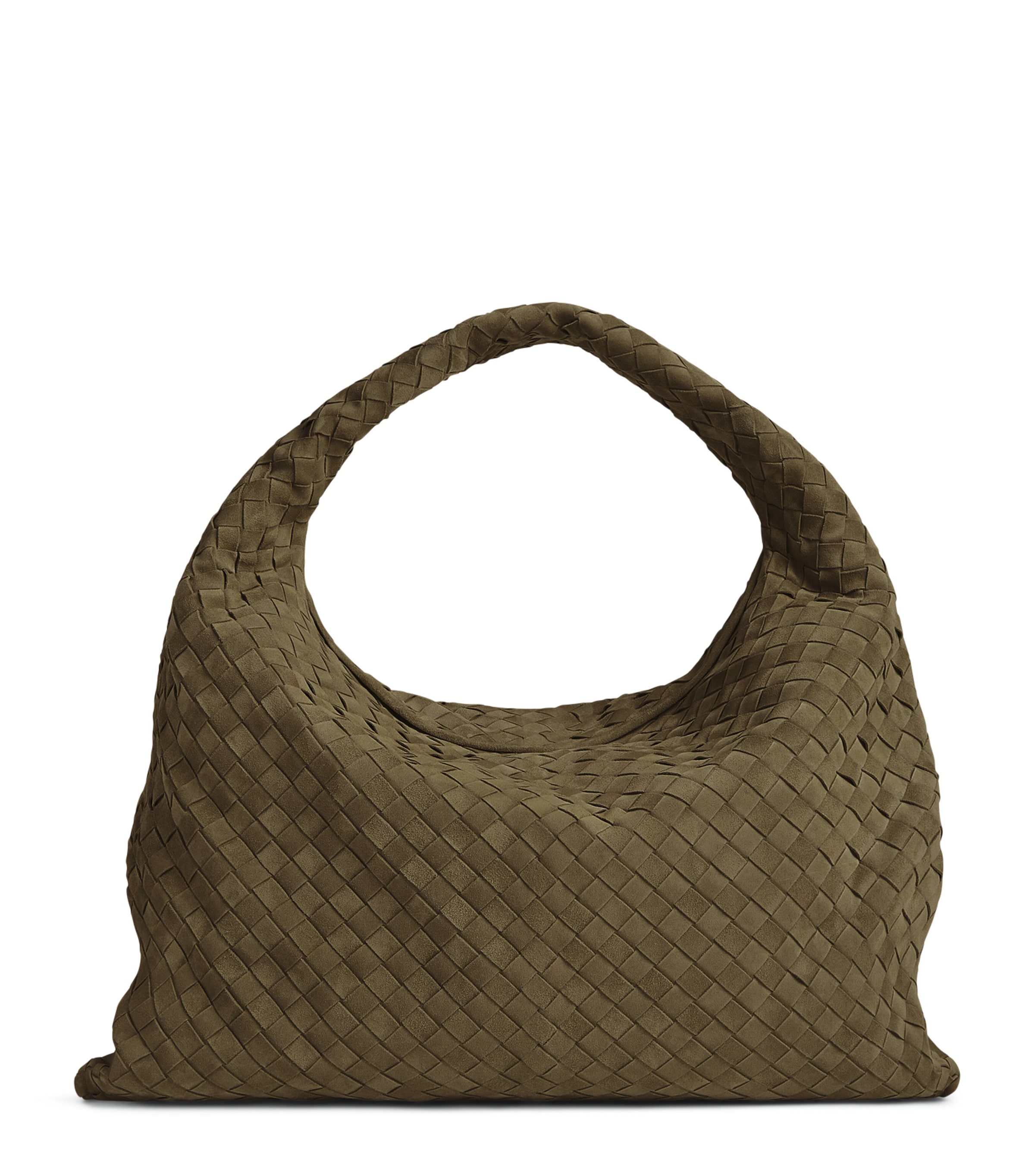 Large Suede Hop Shoulder Bag