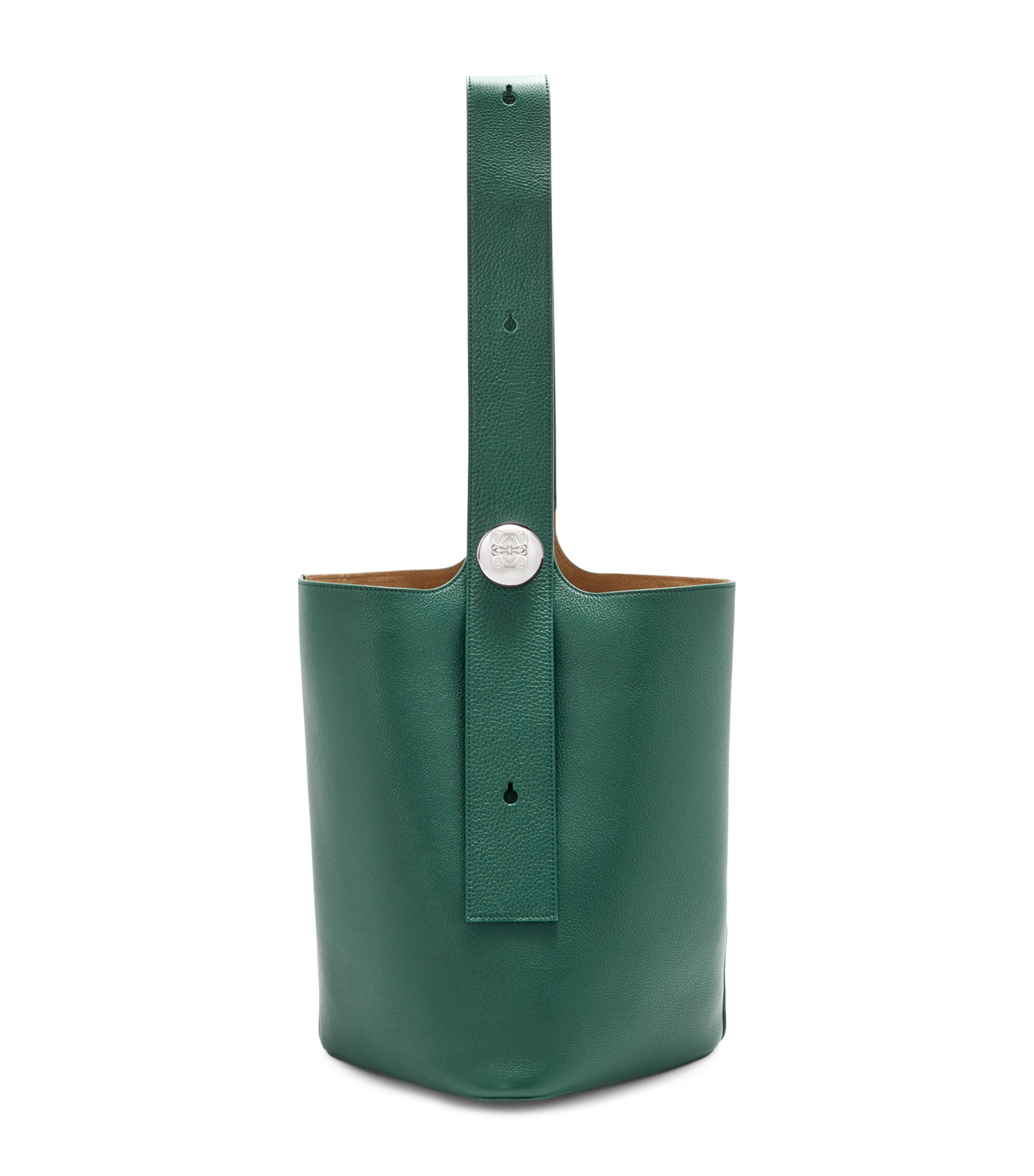 LOEWE Medium Leather Pebble Bucket Bag | Harrods UK