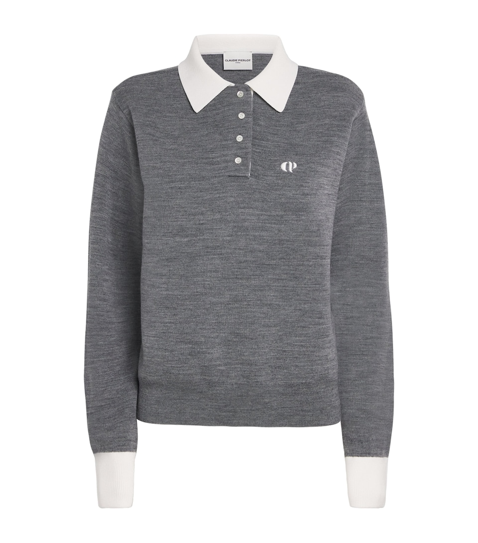 Knitted Logo Polo Shirt