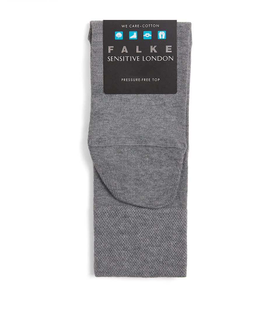 Falke Mens Sensitive London Socks Light Grey