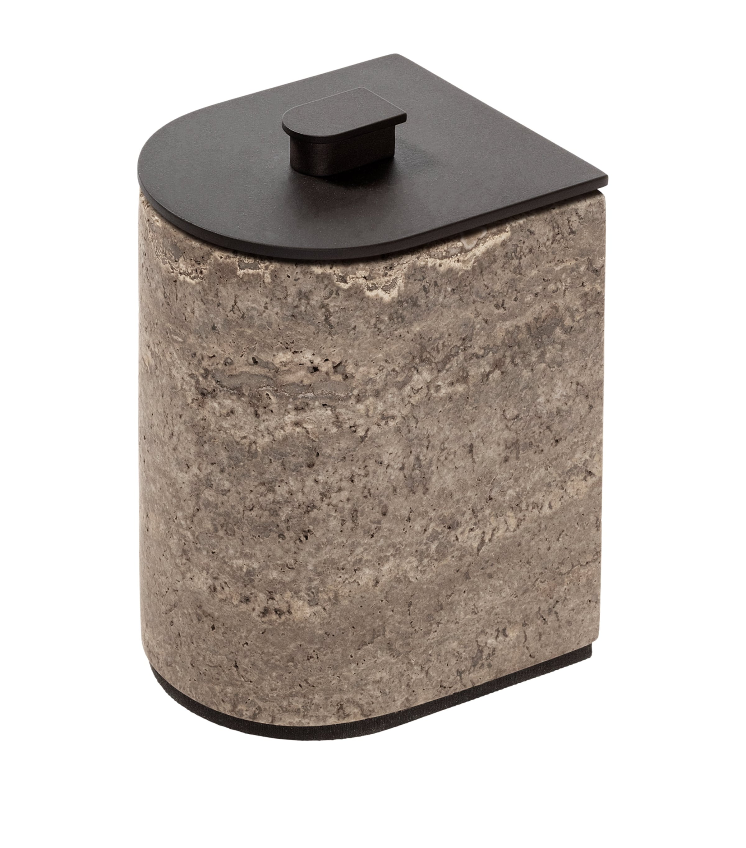 Giobagnara Small Marble-Effect Nobble Box Travotino Titanium