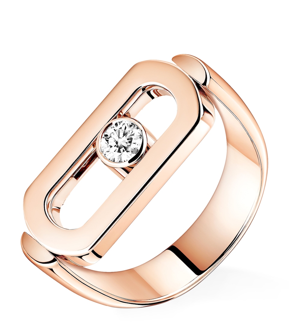 Messika Imperial Move Reversible Pink Gold and Diamond Ring Pink Gold