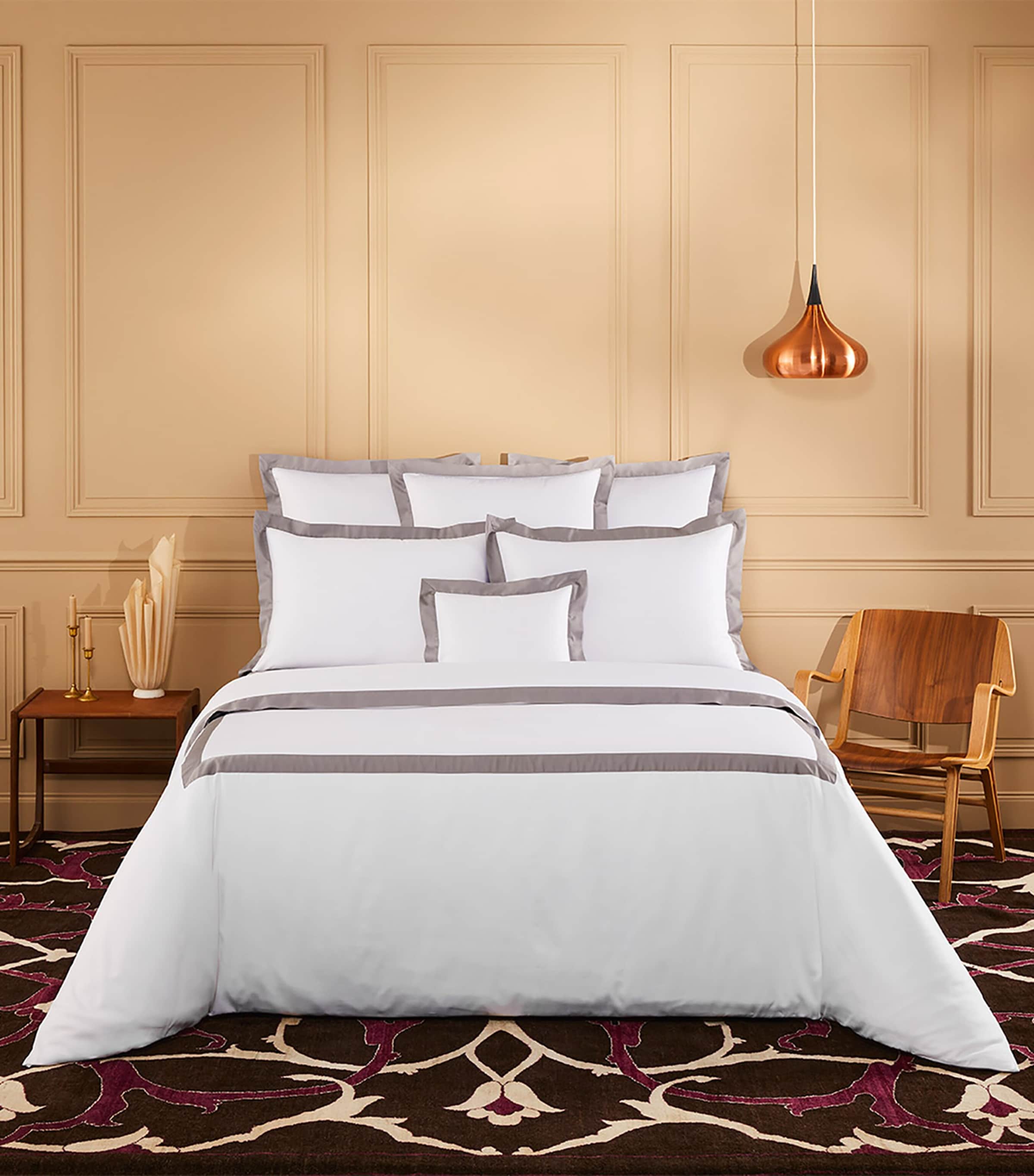 Yves Delorme Linea Platine Super King Duvet Cover (260cm x 220cm) Platine