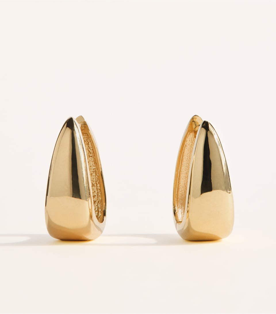 Jennifer Meyer Mini Yellow Gold Teardrop Huggie Earrings Yellow Gold