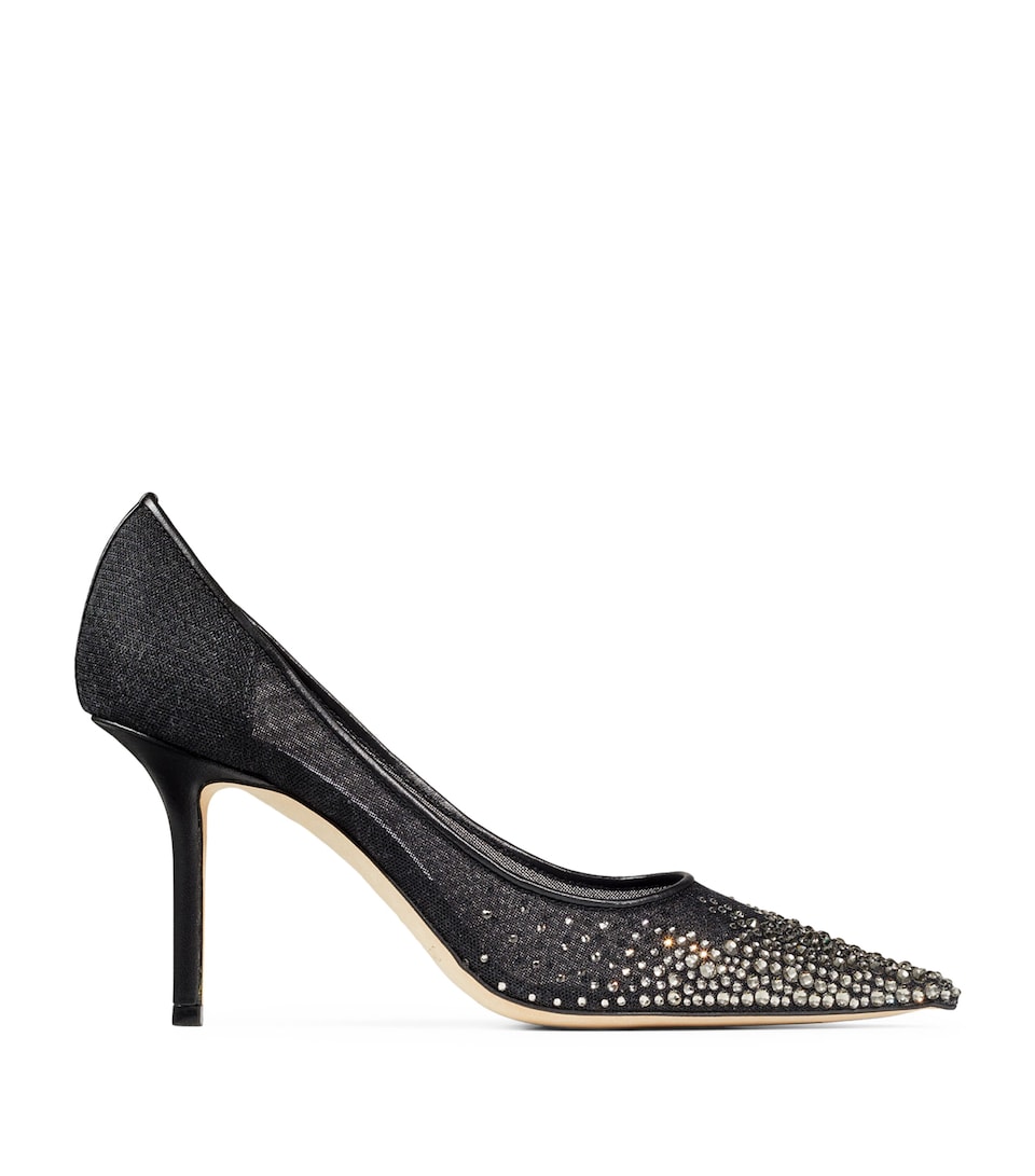 Jimmy Choo Love 85 Embellished Pumps Black/black