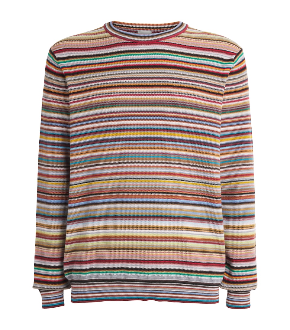 Paul Smith Mens Cotton Signature Stripe Sweater Coloured