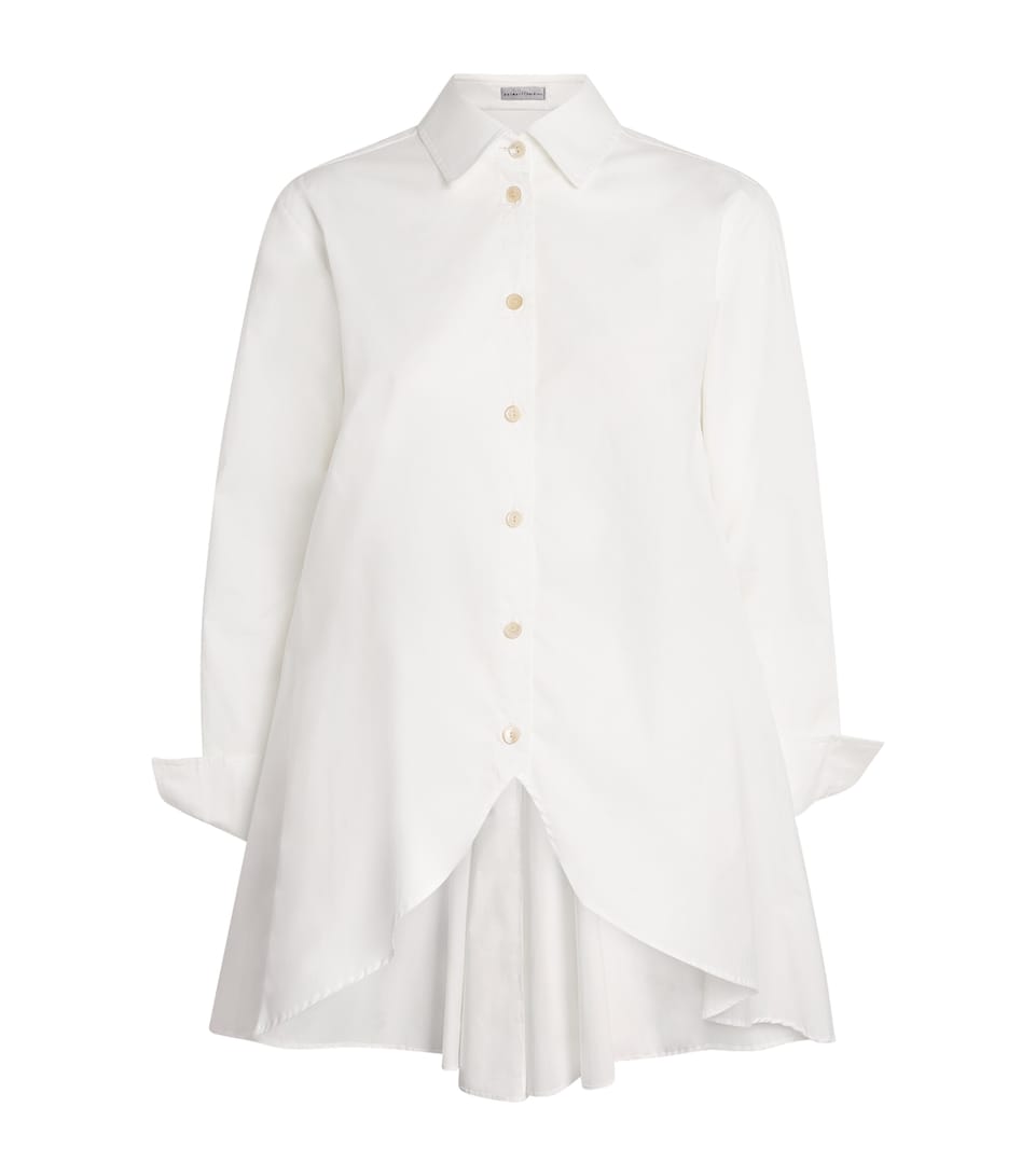 Palmer//Harding Womens Stretch-Cotton Rhythm Shirt White Cotton Twill