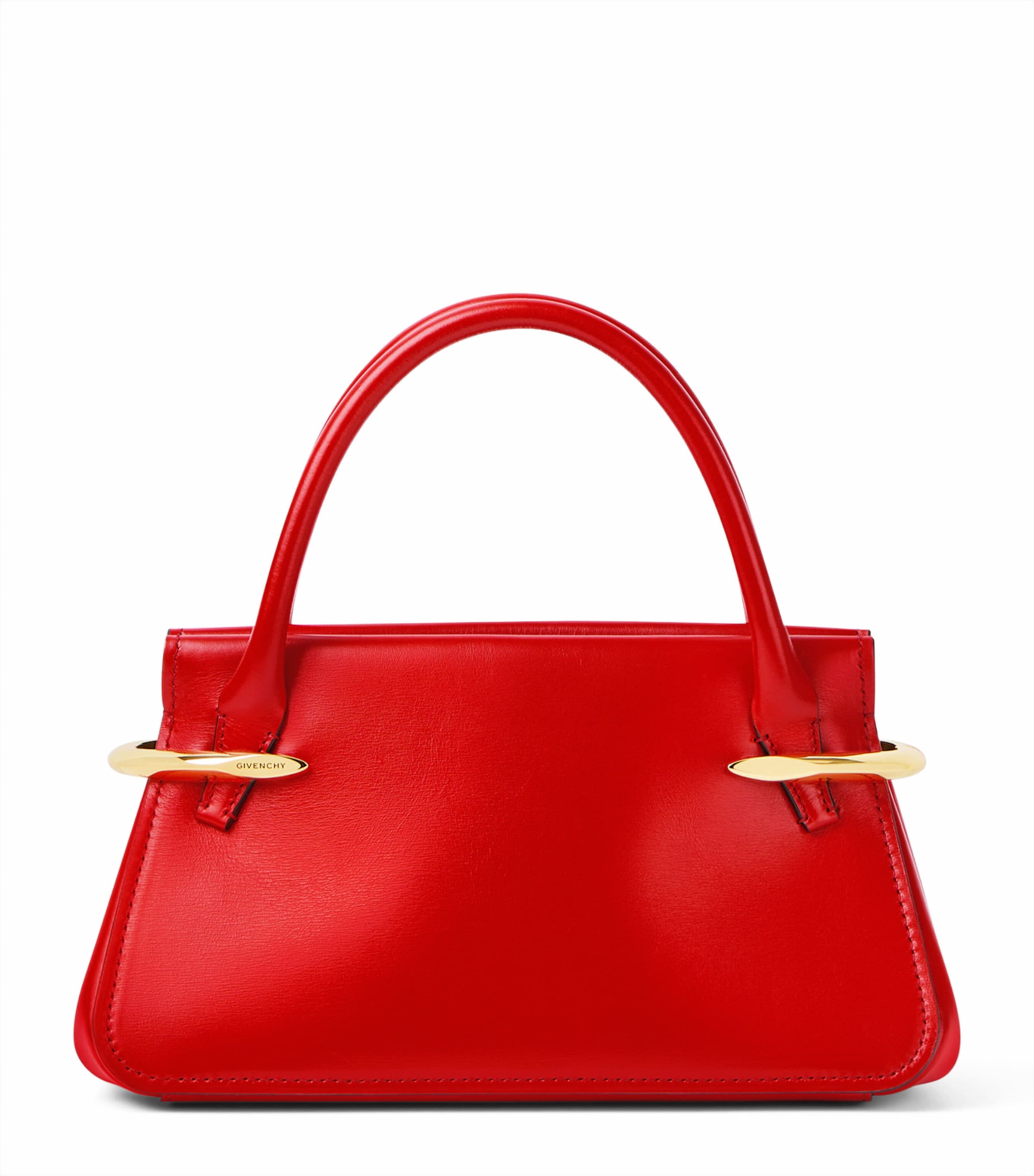 Mini Leather Pinch Top-Handle Bag