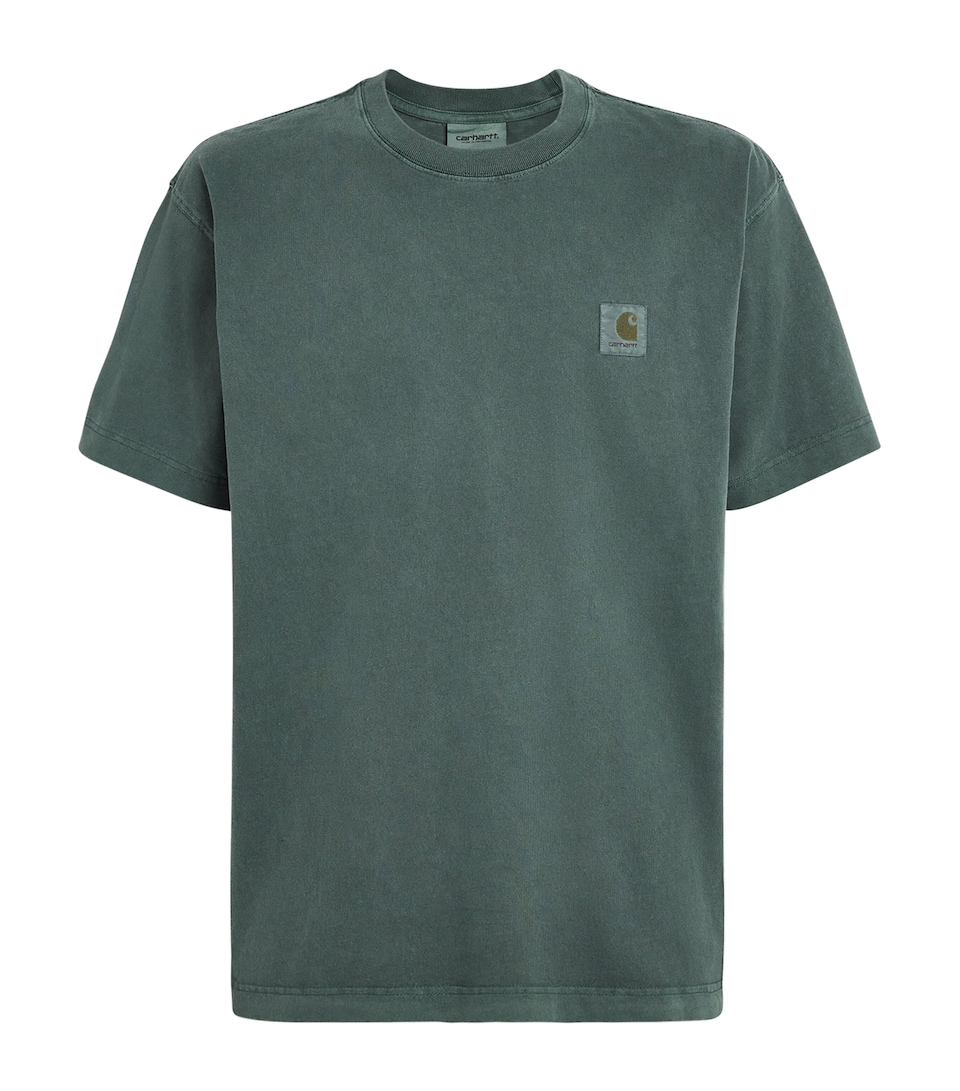 Carhartt WIP Mens Cotton Logo Vista T-Shirt Dark Scarab