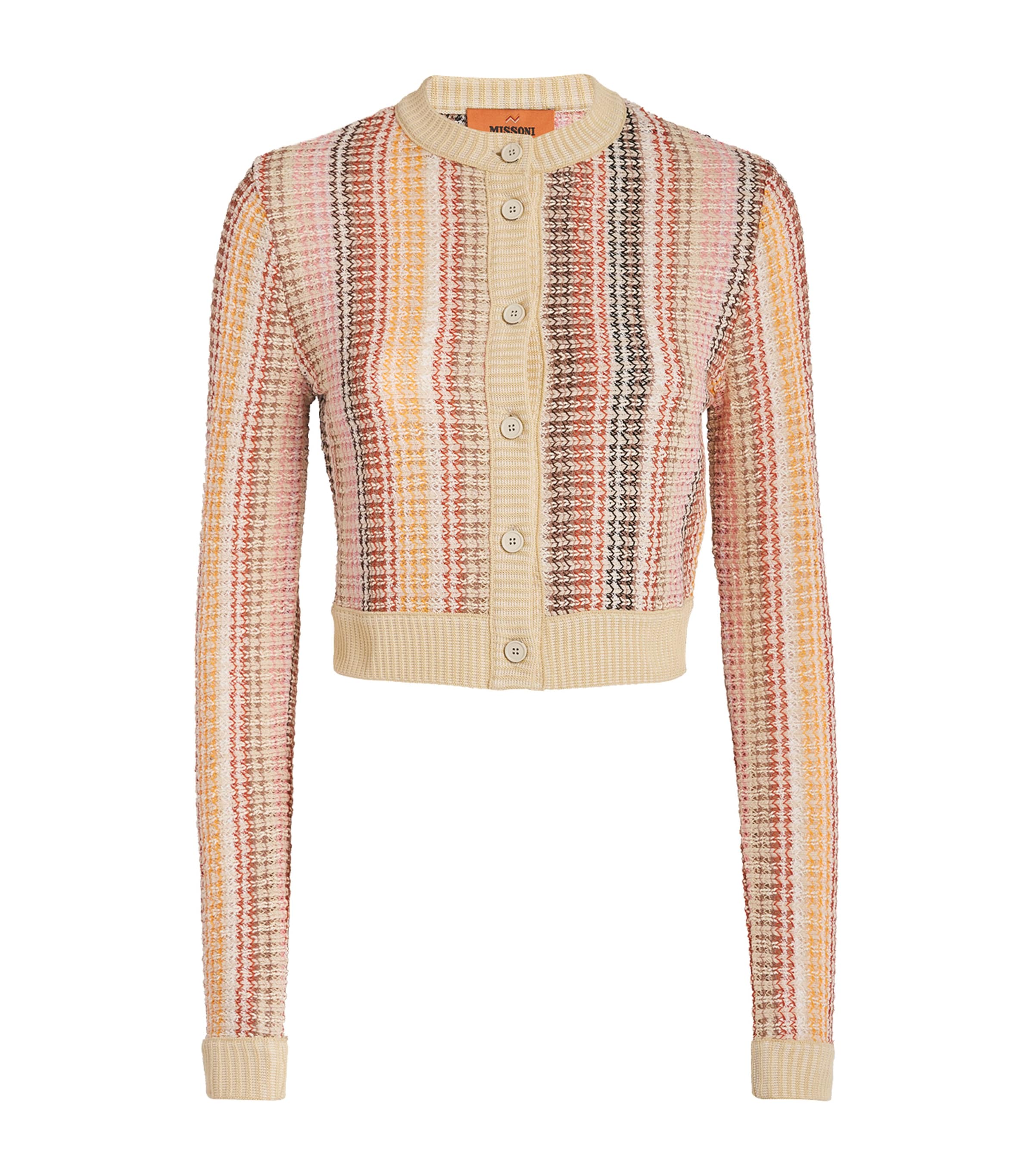 Striped Cropped Cardigan