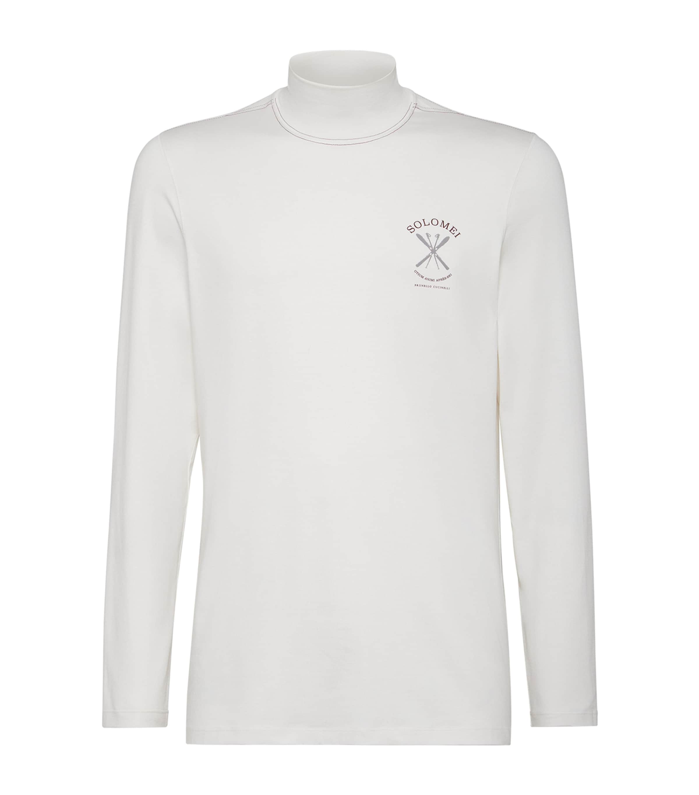 Silk High-Neck Sweater