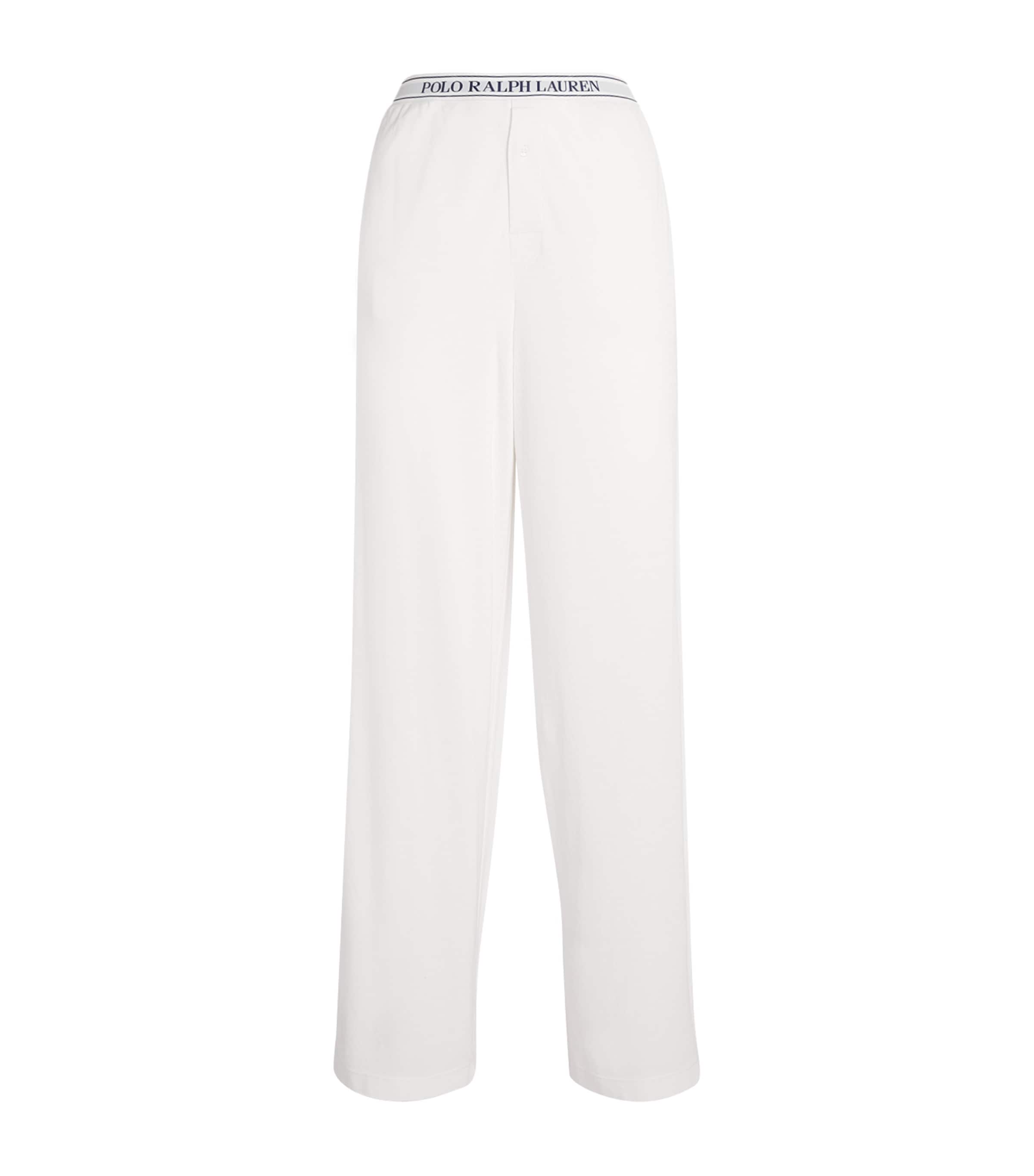 Polo Ralph Lauren Womens Pyjama Bottoms White Cloud