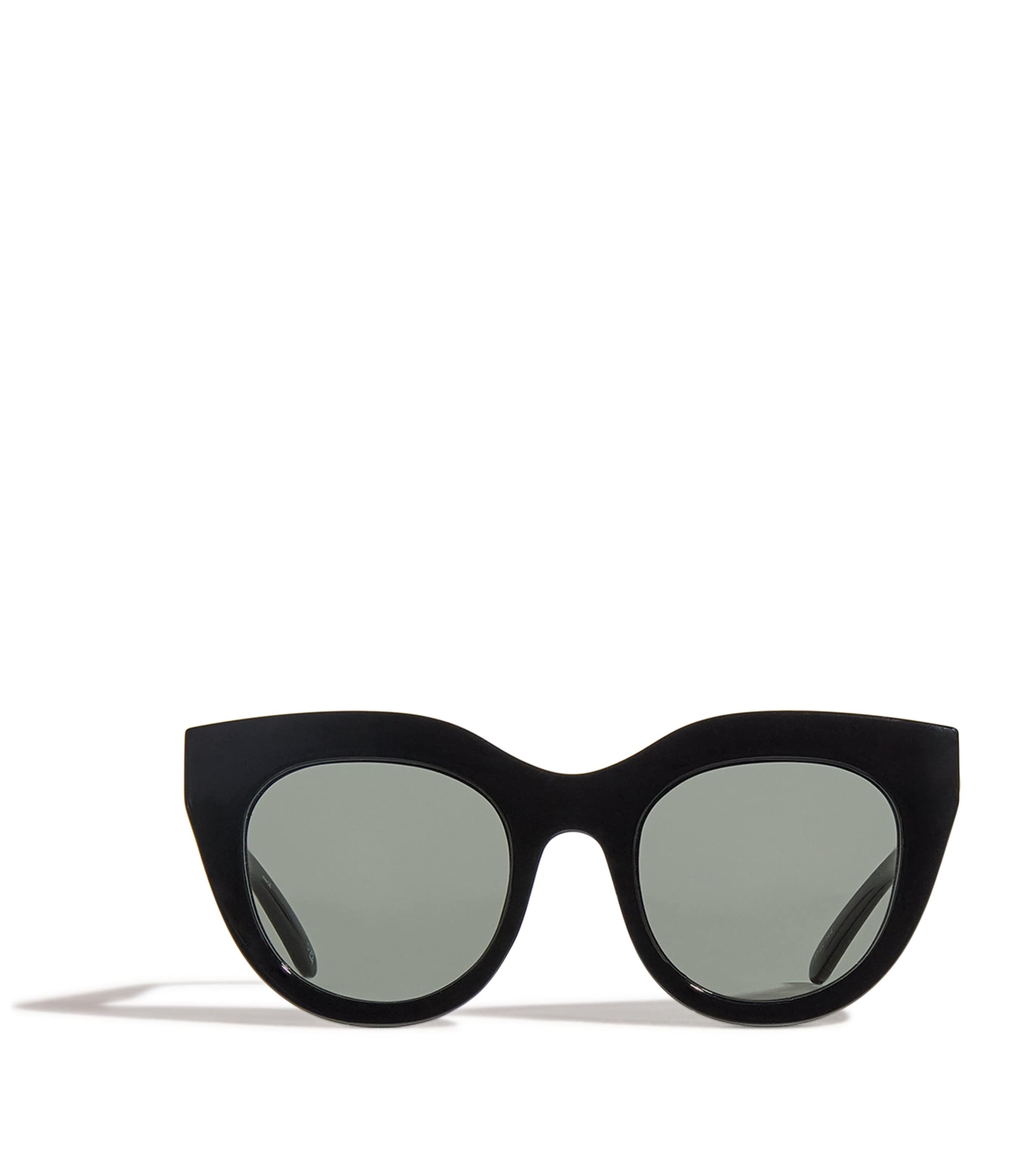 Le Specs Oversized Air Heart Sunglasses Black / Gold