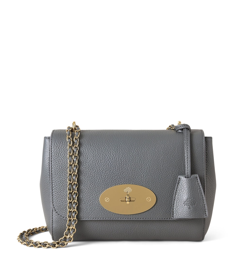 Mulberry Leather Lily Shoulder Bag Foggy Grey