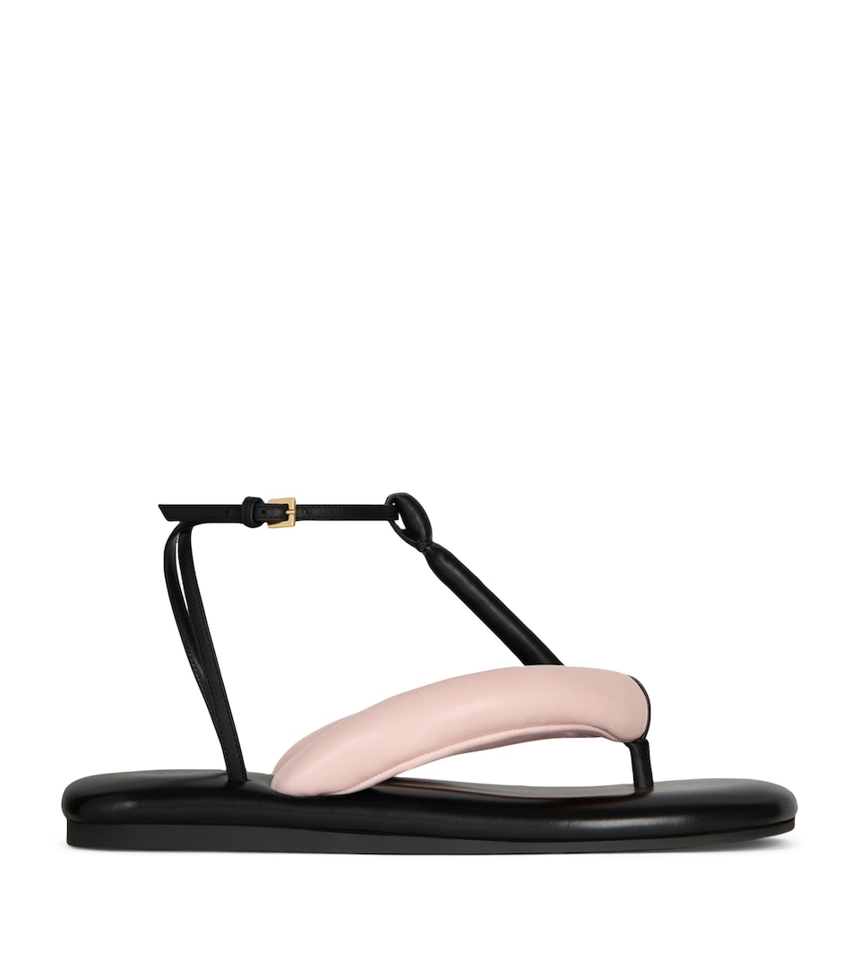 Givenchy Leather Boudoir Sandals Black/pink