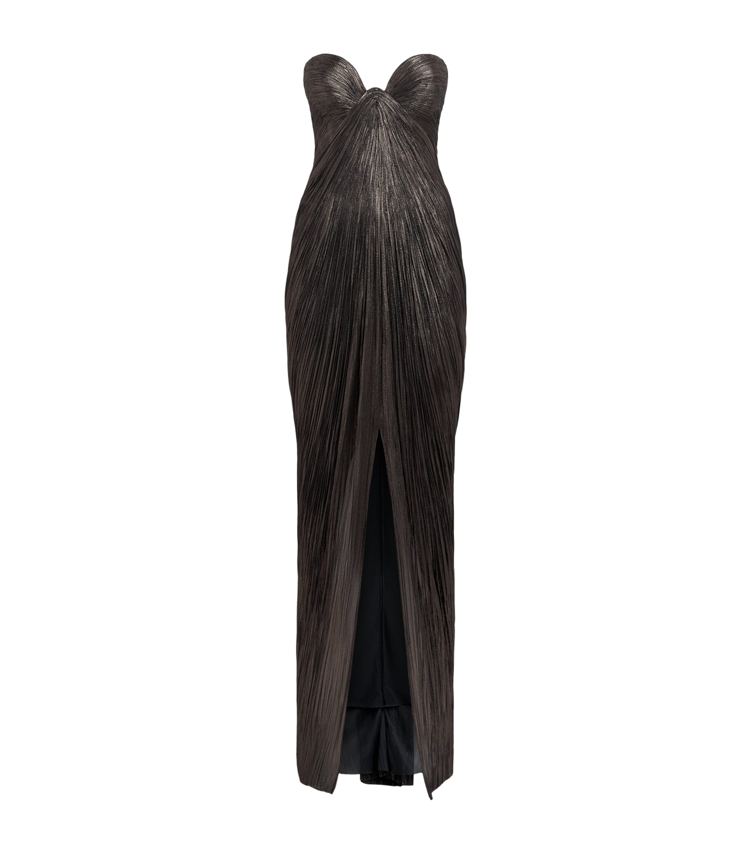 Maria Lucia Hohan Womens Silk Nadira Bustier Gown Incense