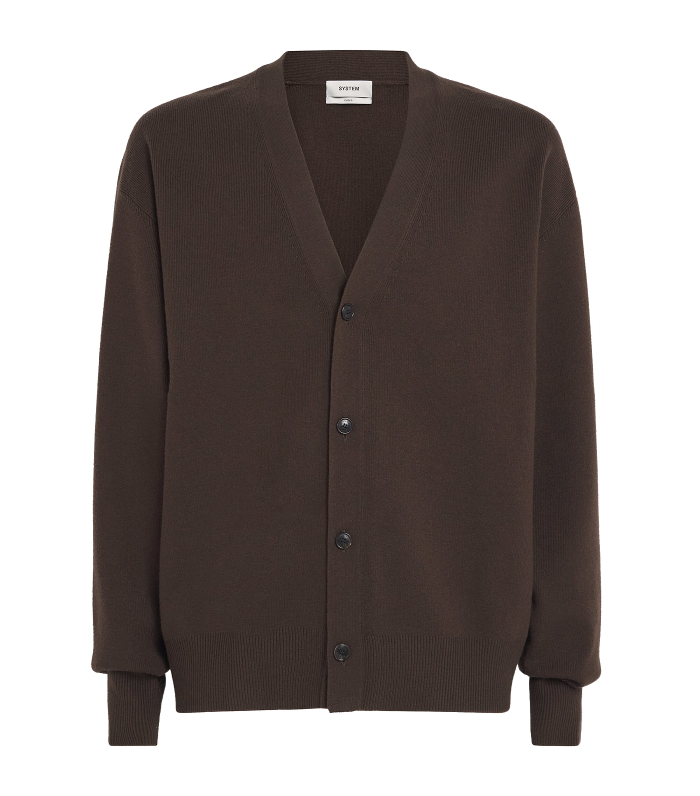 Junya Watanabe MAN Black Cotton Leather-Pocket Cardigan | Harrods US