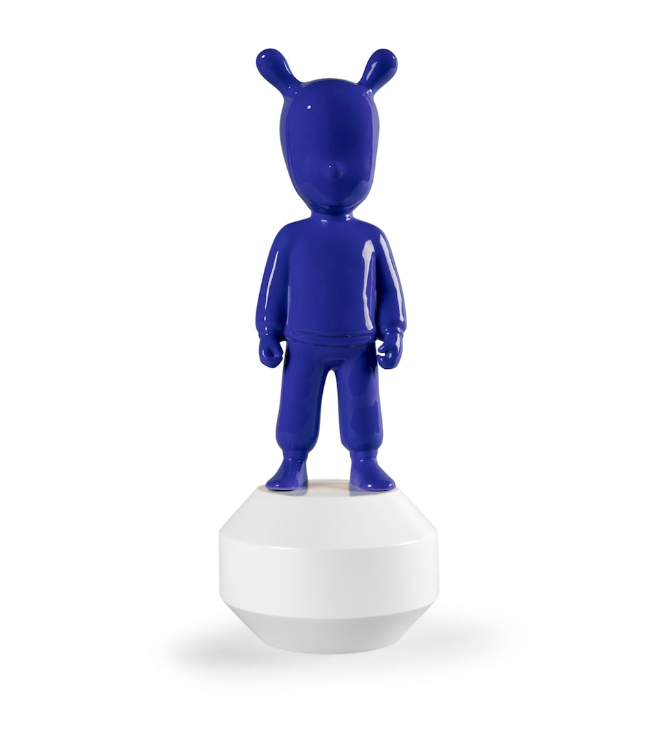 Lladró The Guest Sculpture White & Blue