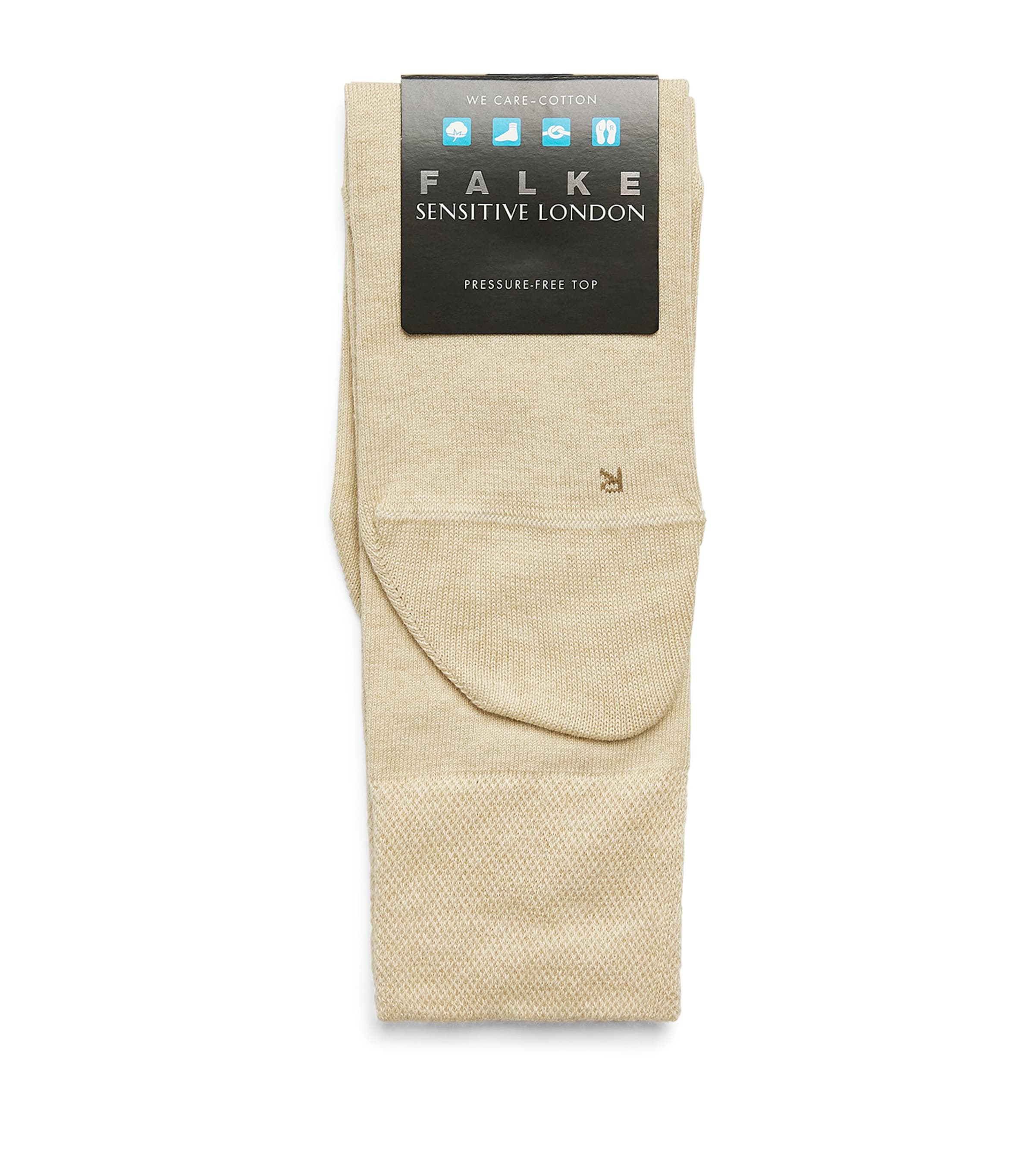 Falke Mens Sensitive London Socks Sand Melange
