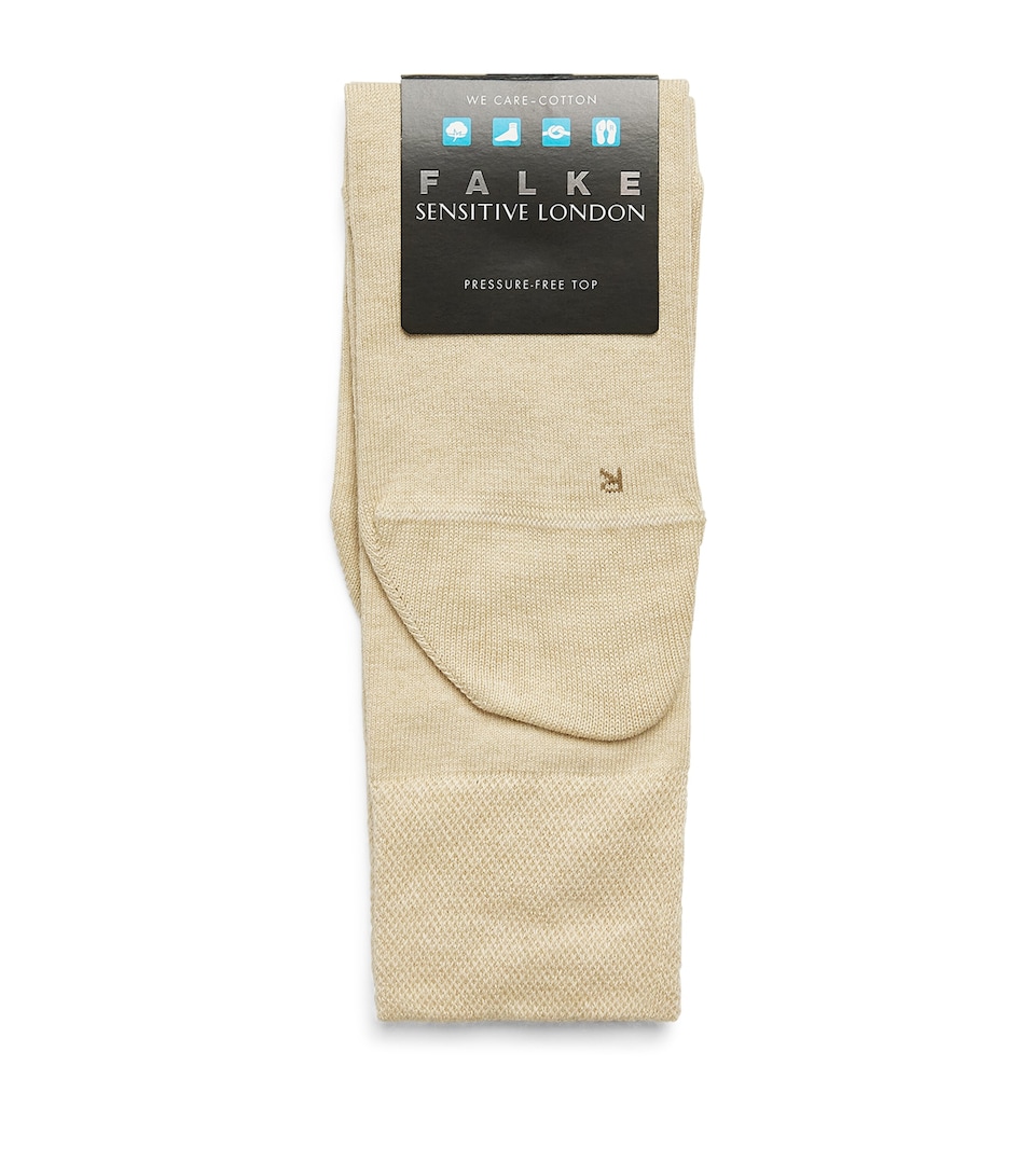 Falke Mens Sensitive London Socks Sand Melange