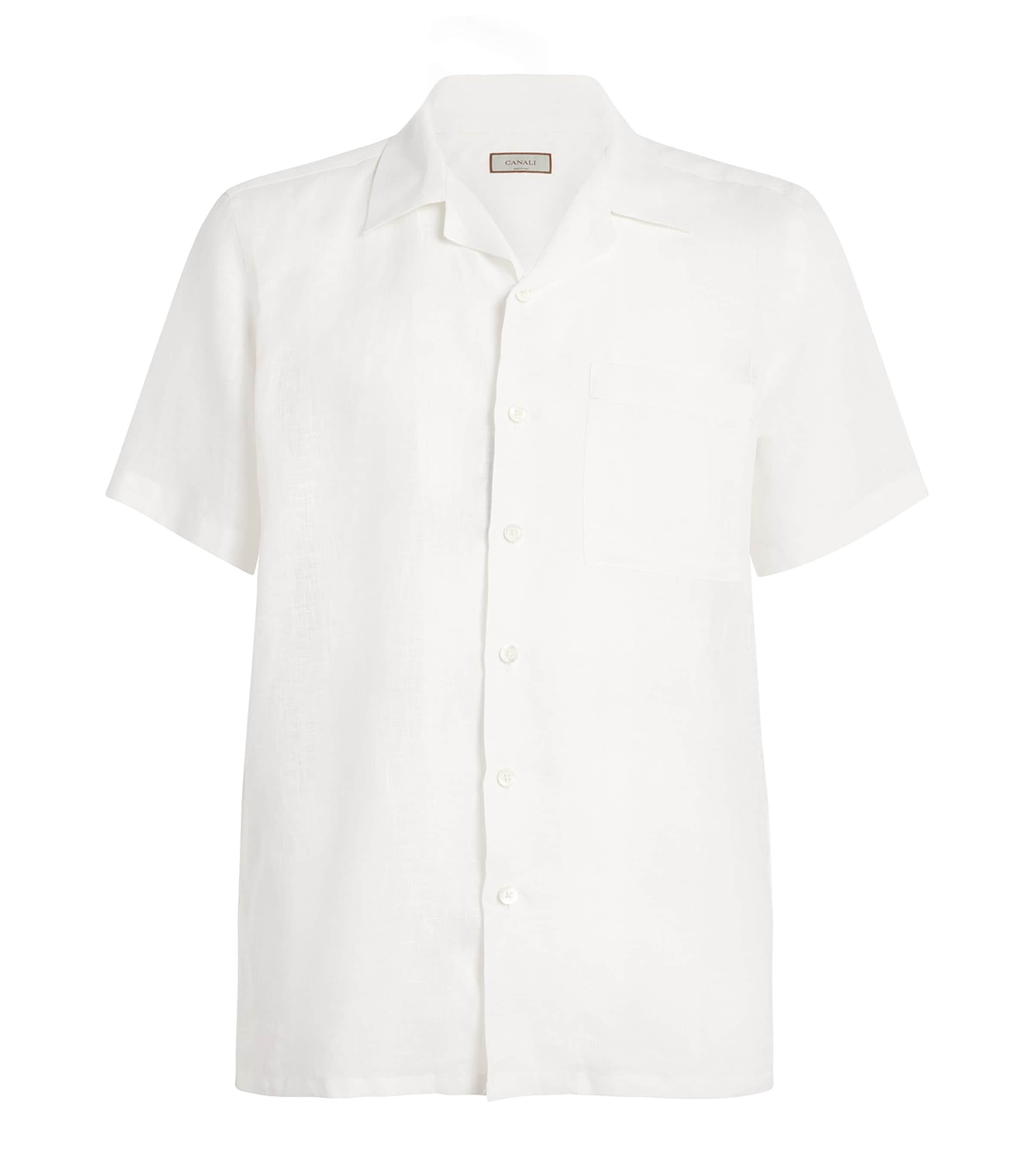 Linen Notched-Collar Shirt