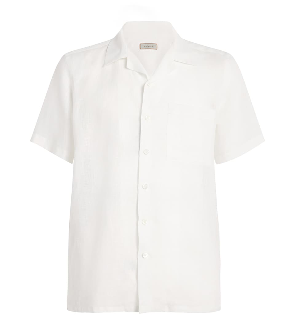 Linen Notched-Collar Shirt