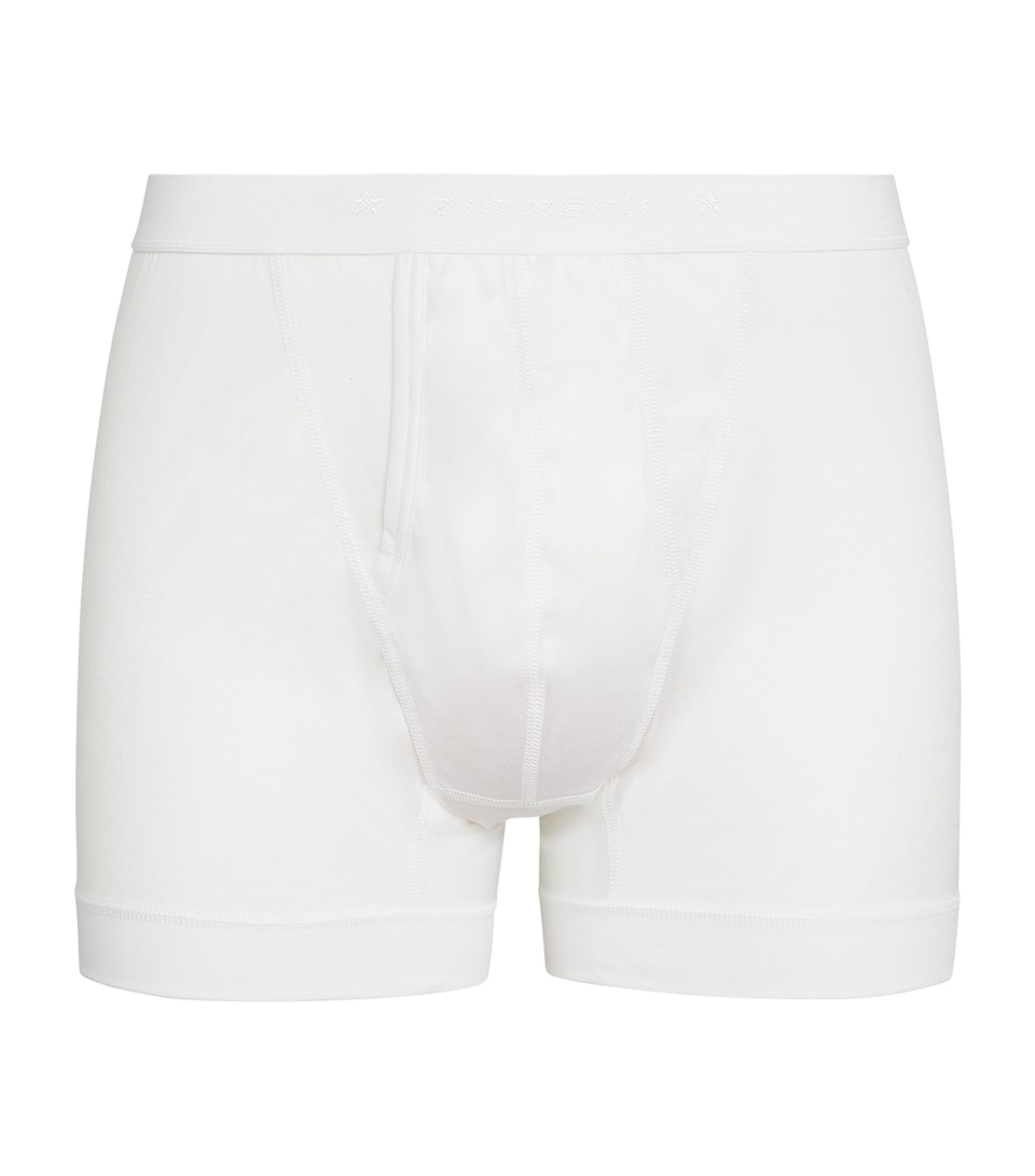 Zimmerli Mens 252 Royal Classic Boxer Briefs White