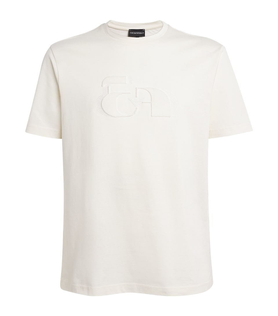Cotton Flocked Logo T-Shirt