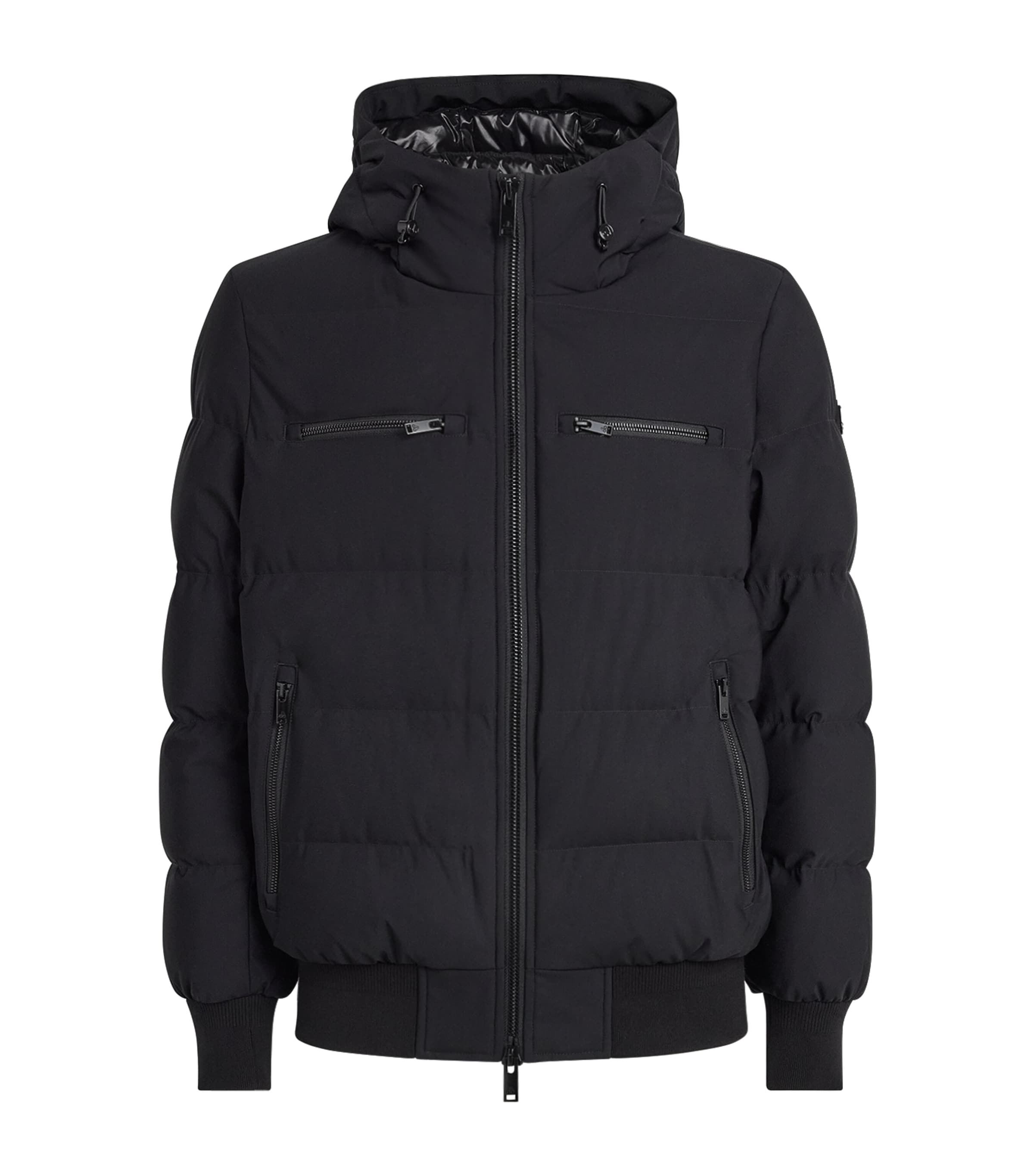 Moose Knuckles Mens Down Soho Bomber Jacket Black
