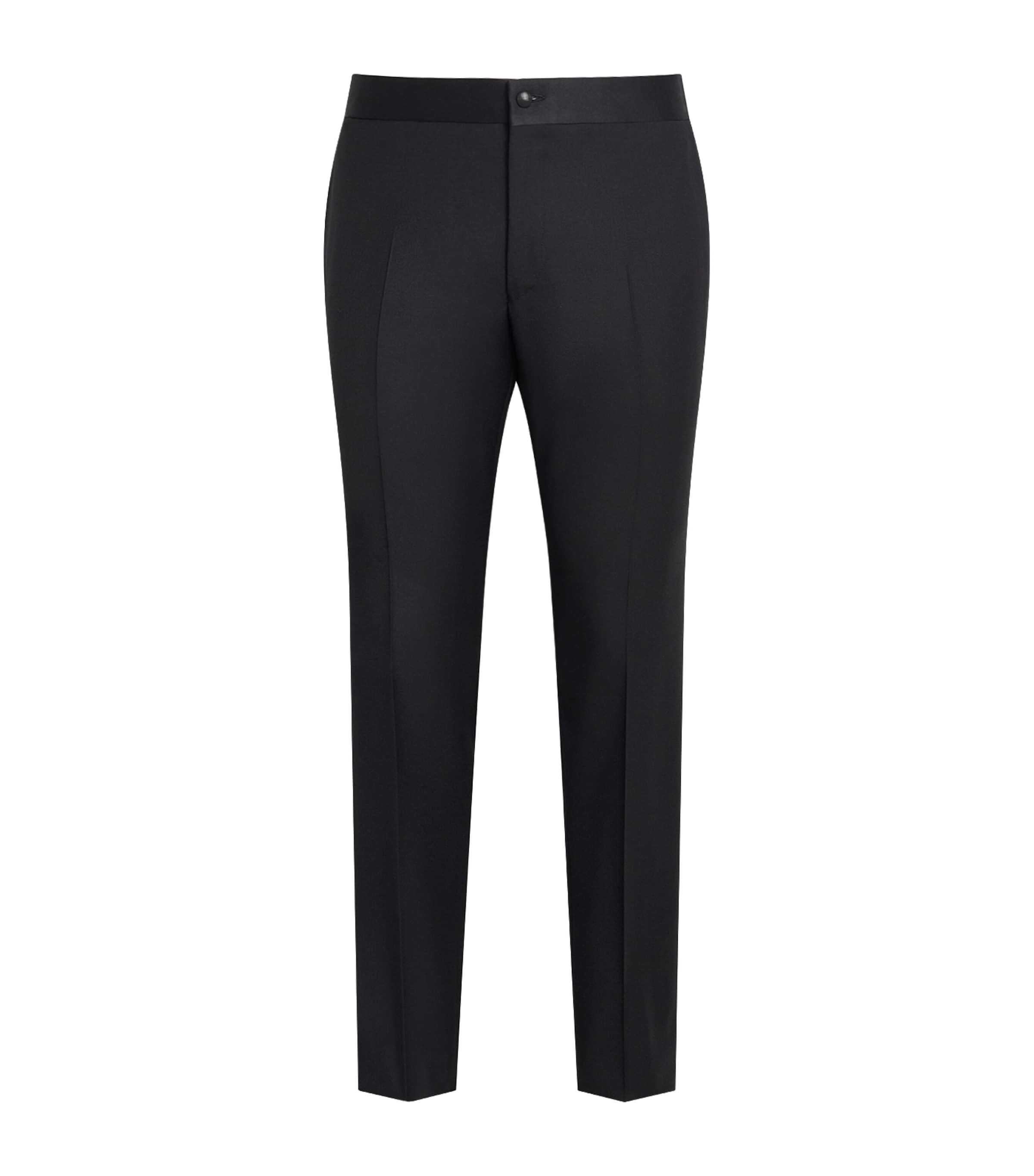 Canali Mens Wool Tuxedo Trousers