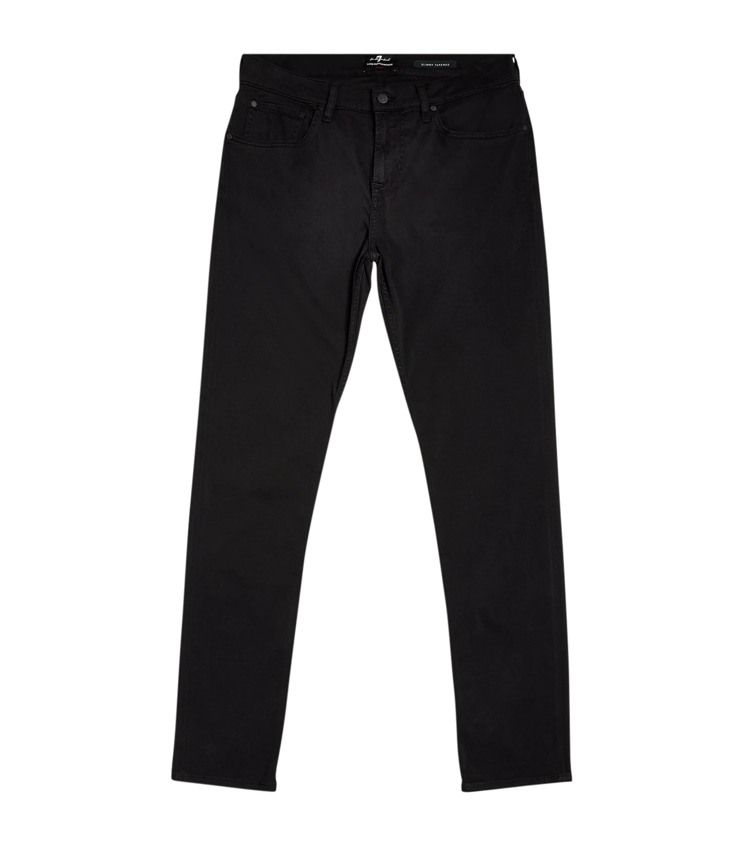 7 For All Mankind Mens Slimmy Tapered Luxe Performance Plus Jeans Black