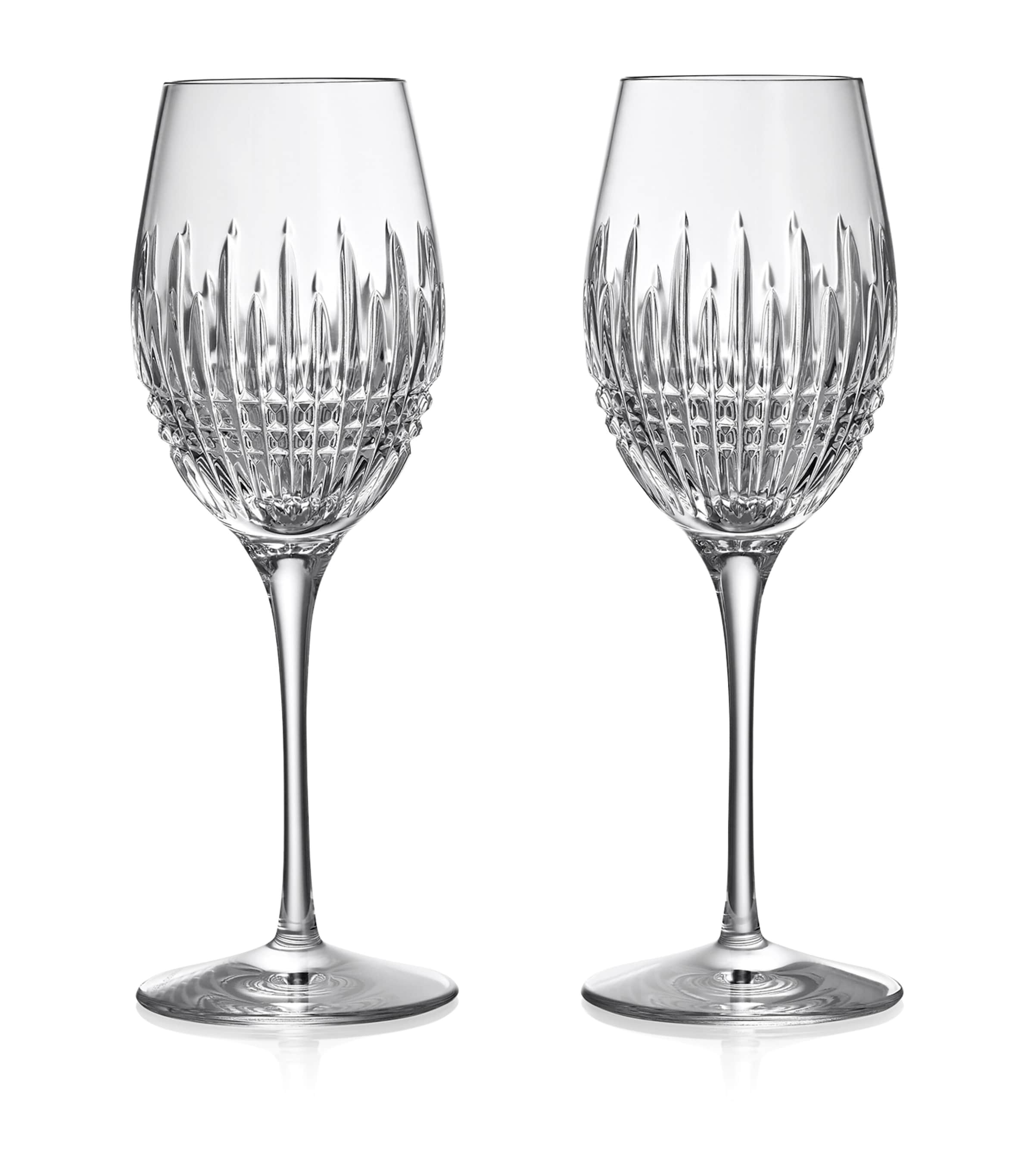 Waterford Crystal Lismore Diamond Essence Wine Glasses (Set of 2) Clear