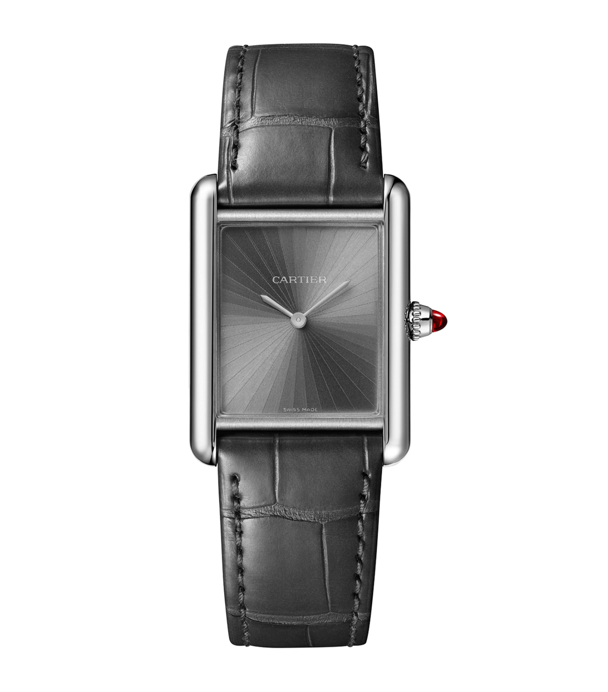 Large Platinum Tank Louis Cartier Watch 25.5mm