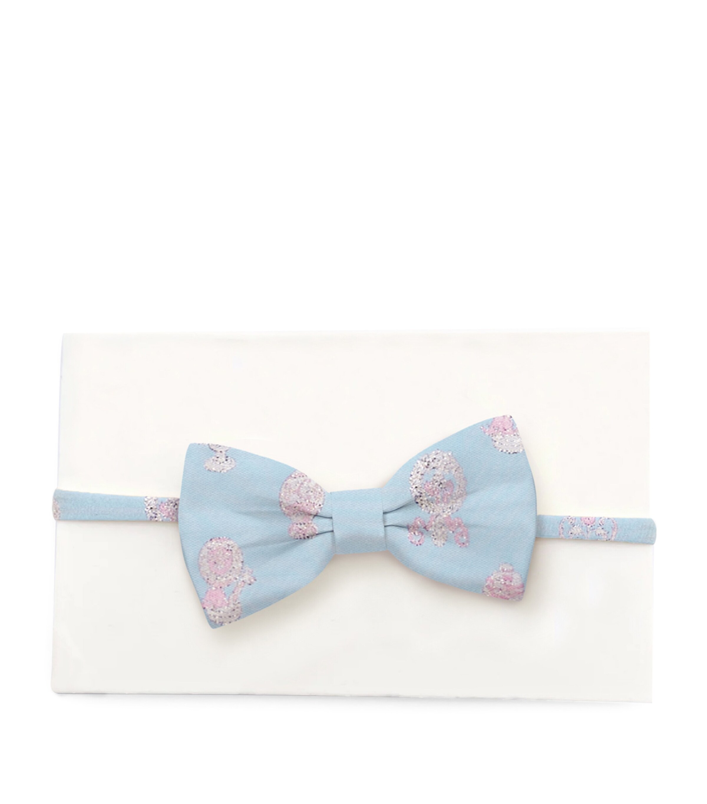 Brocade Blue Bow