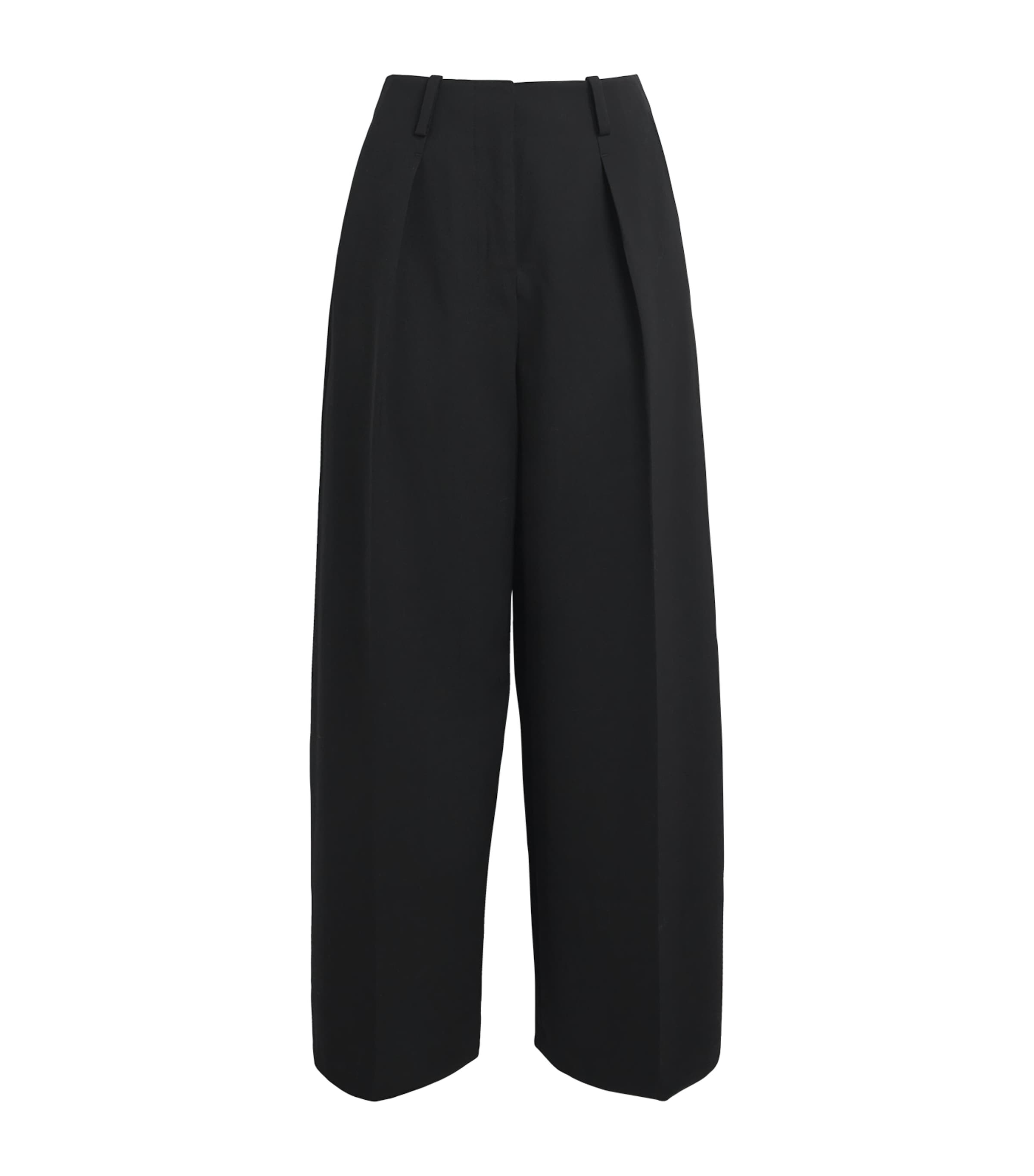 Pleated Wide-Leg Trousers