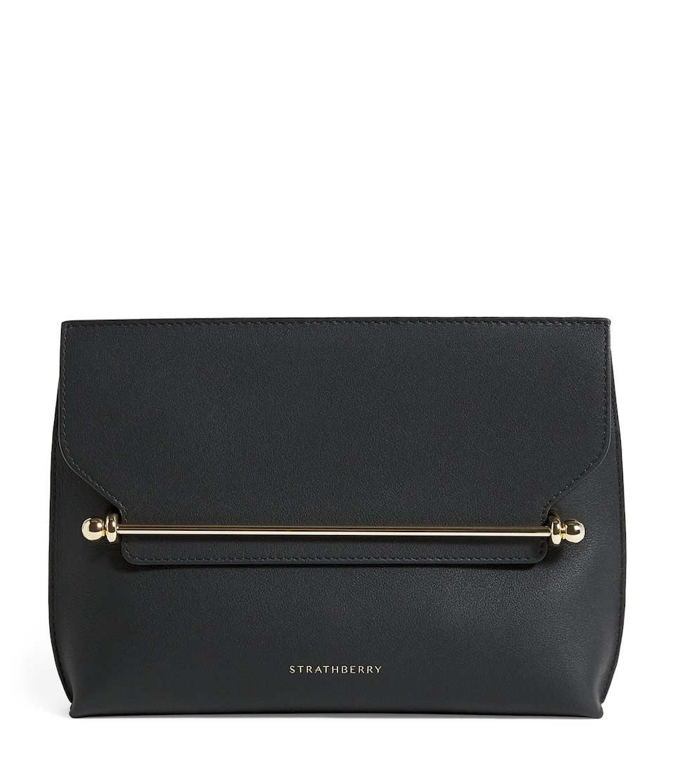 Leather Stylist Clutch Bag