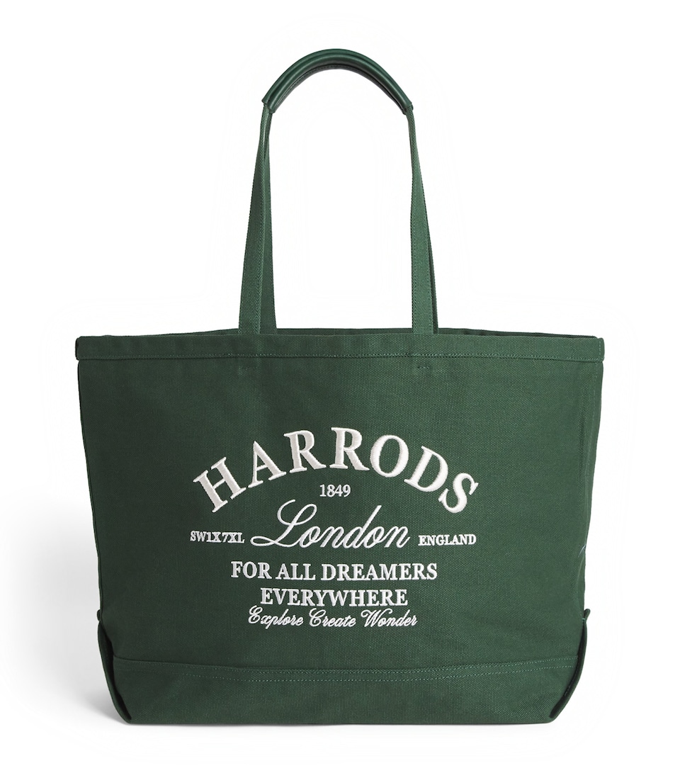 Large Embroidered Logo Tote Bag