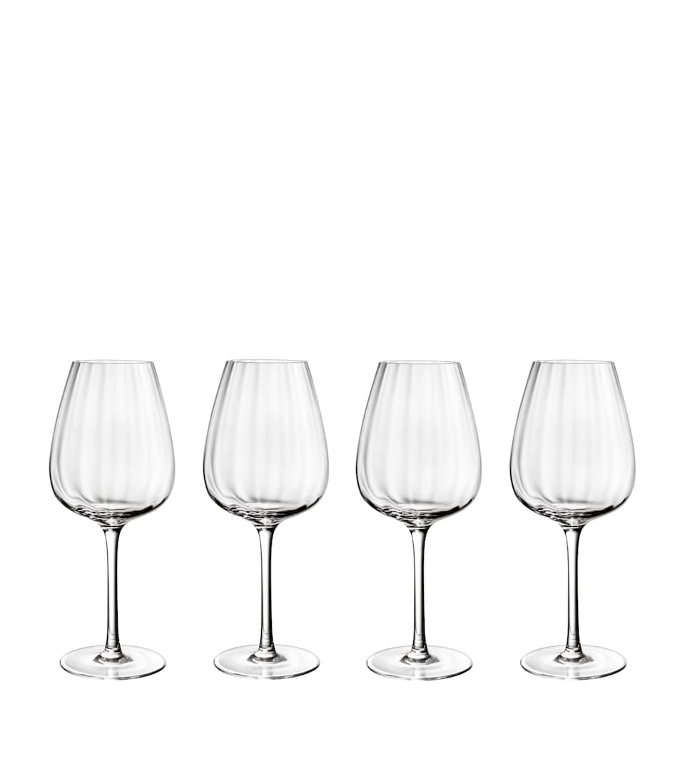 Set of 4 Rose Garden Red Wine Glasses (200ml)