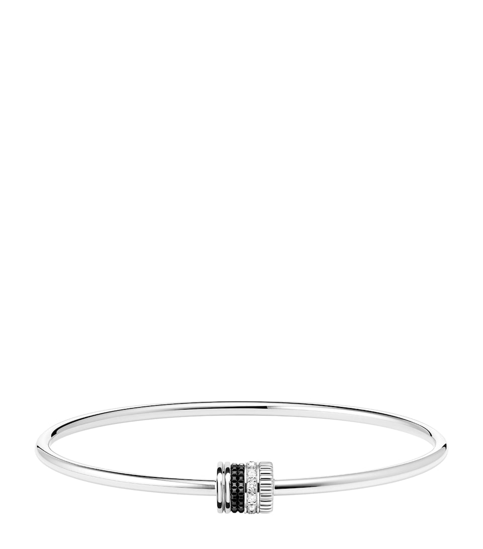 White Gold and Diamond Quatre Bangle