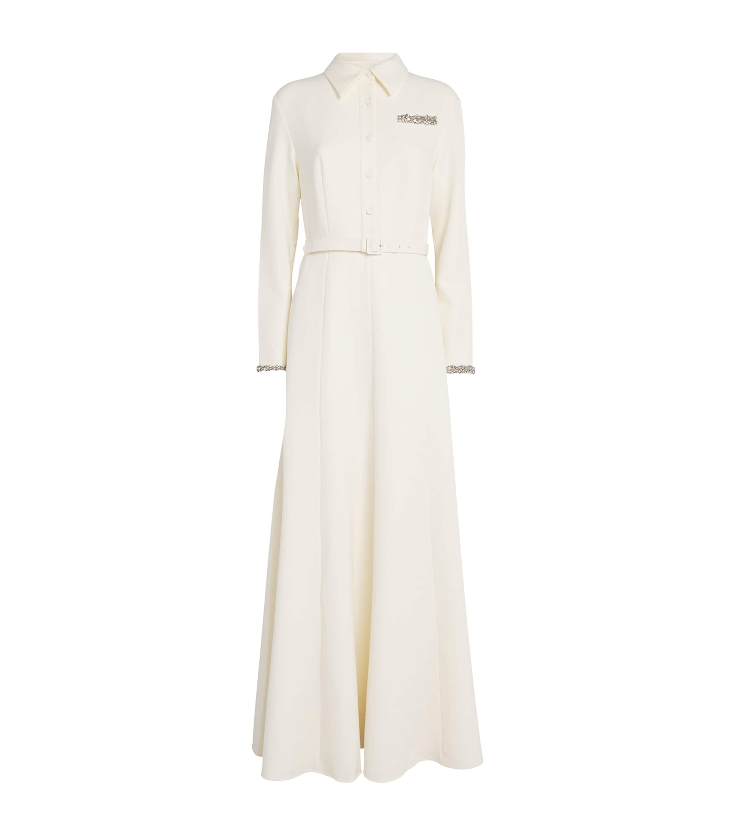 ☆MaxMara☆直営店買付☆上品Silk Crepe Long Dress/OSSOLA Max Mara Silk Crêpe de Chine Ossola Shirt Dress | Harrods US